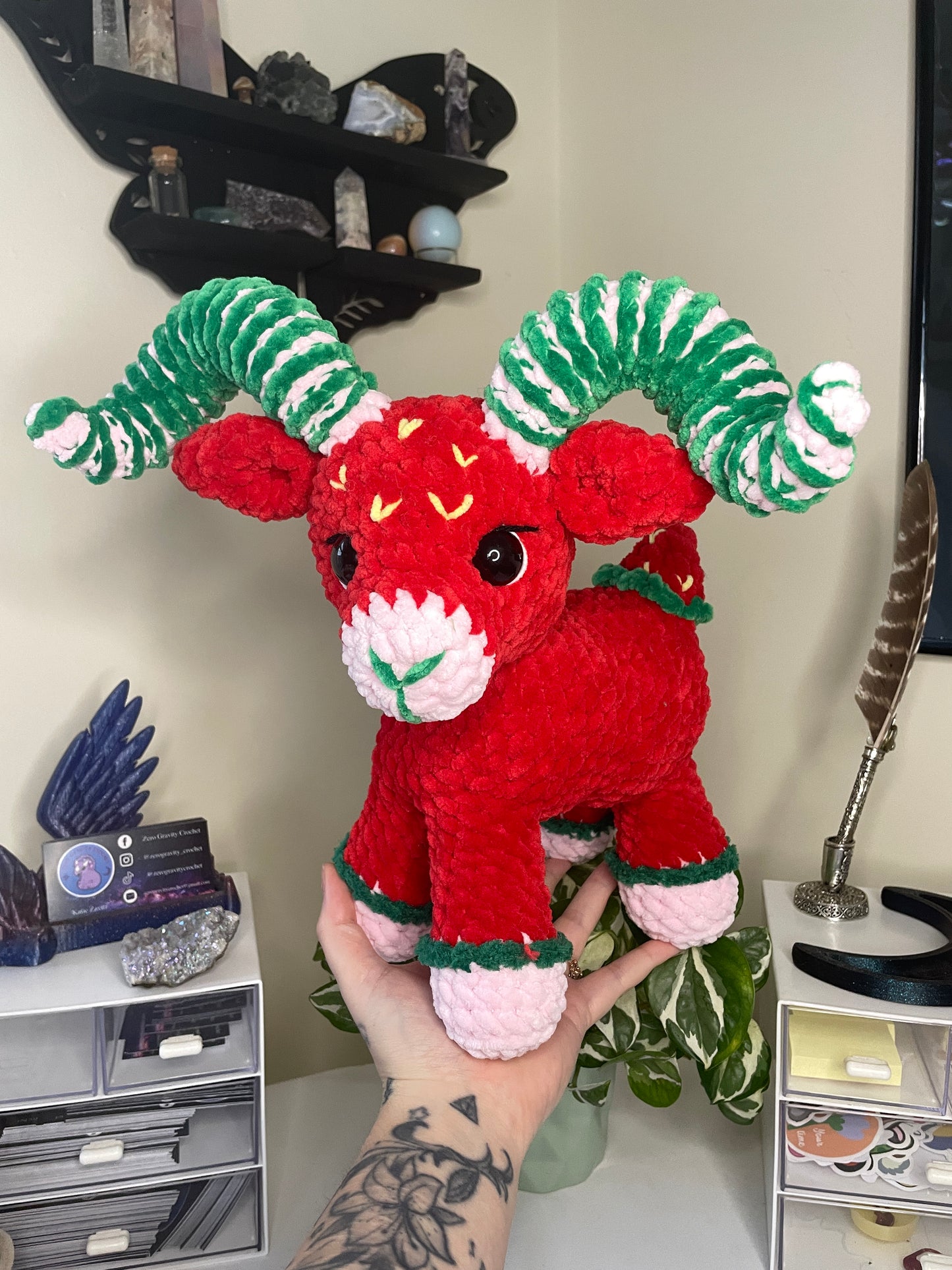 Strawberry Ram Amigurumi