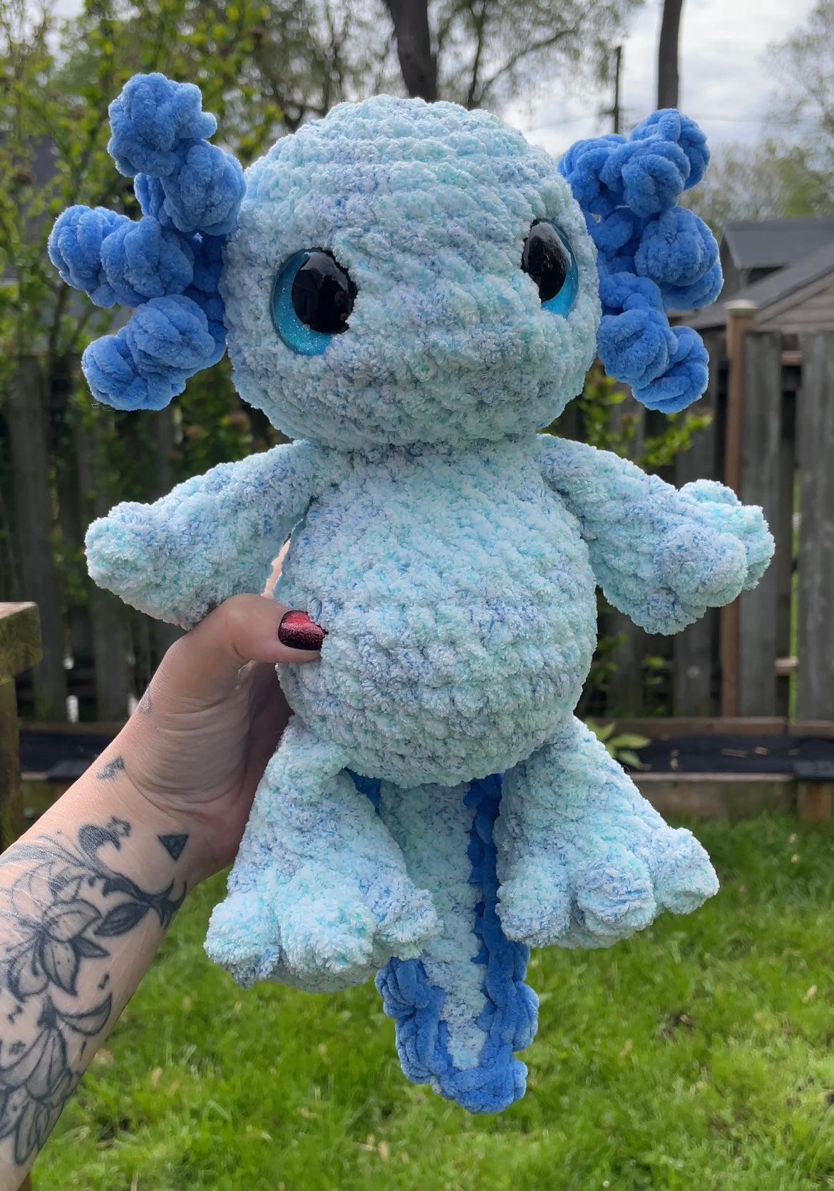 DIGITAL PDF | Pebbles The Axolotl Crochet Amigurumi Pattern