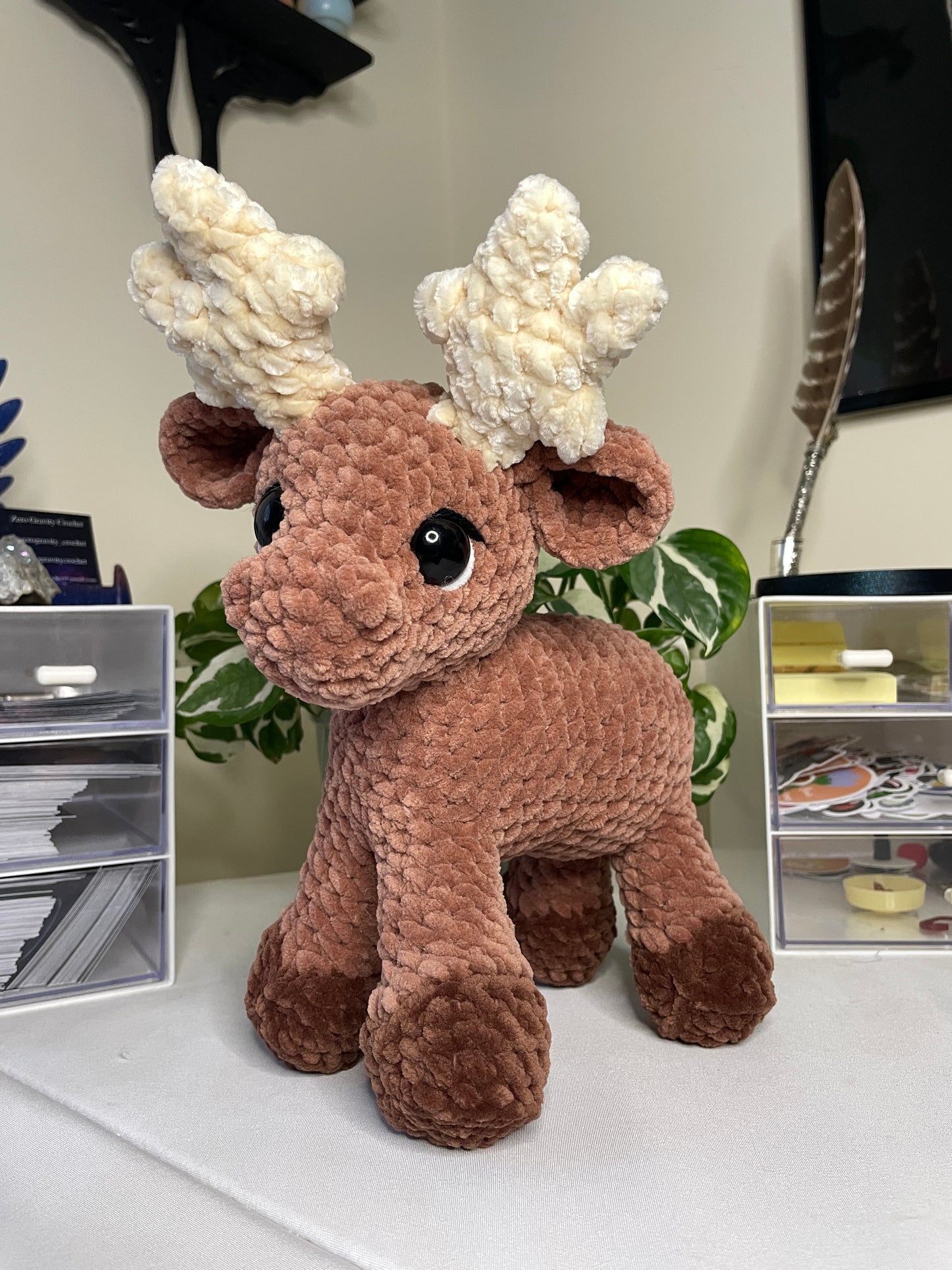 DIGITAL PDF | Standing Moose Crochet Amigurumi Pattern