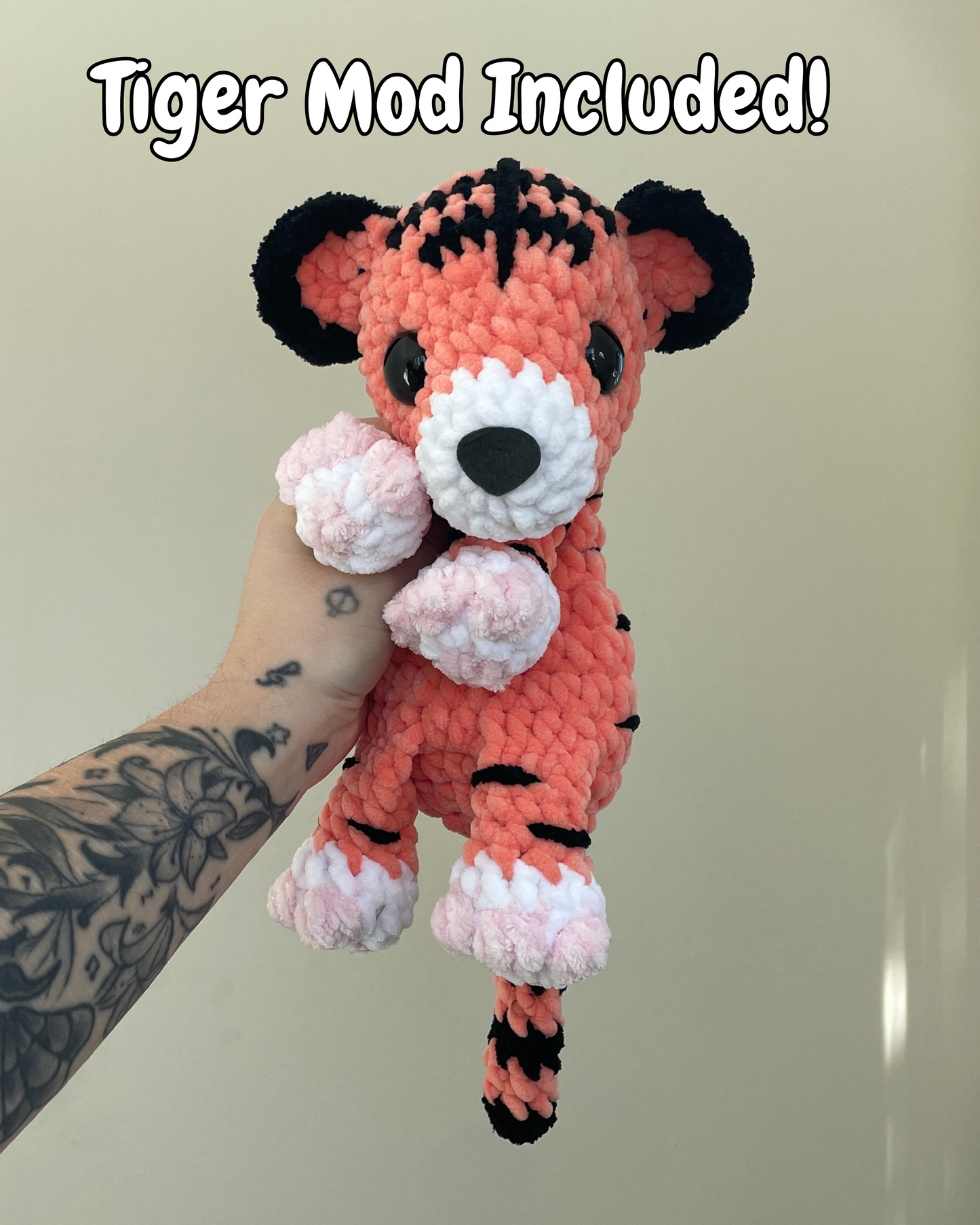 DIGITAL PDF | 2in1 No Sew Lion & Tiger Snuggler Crochet Amigurumi Pattern