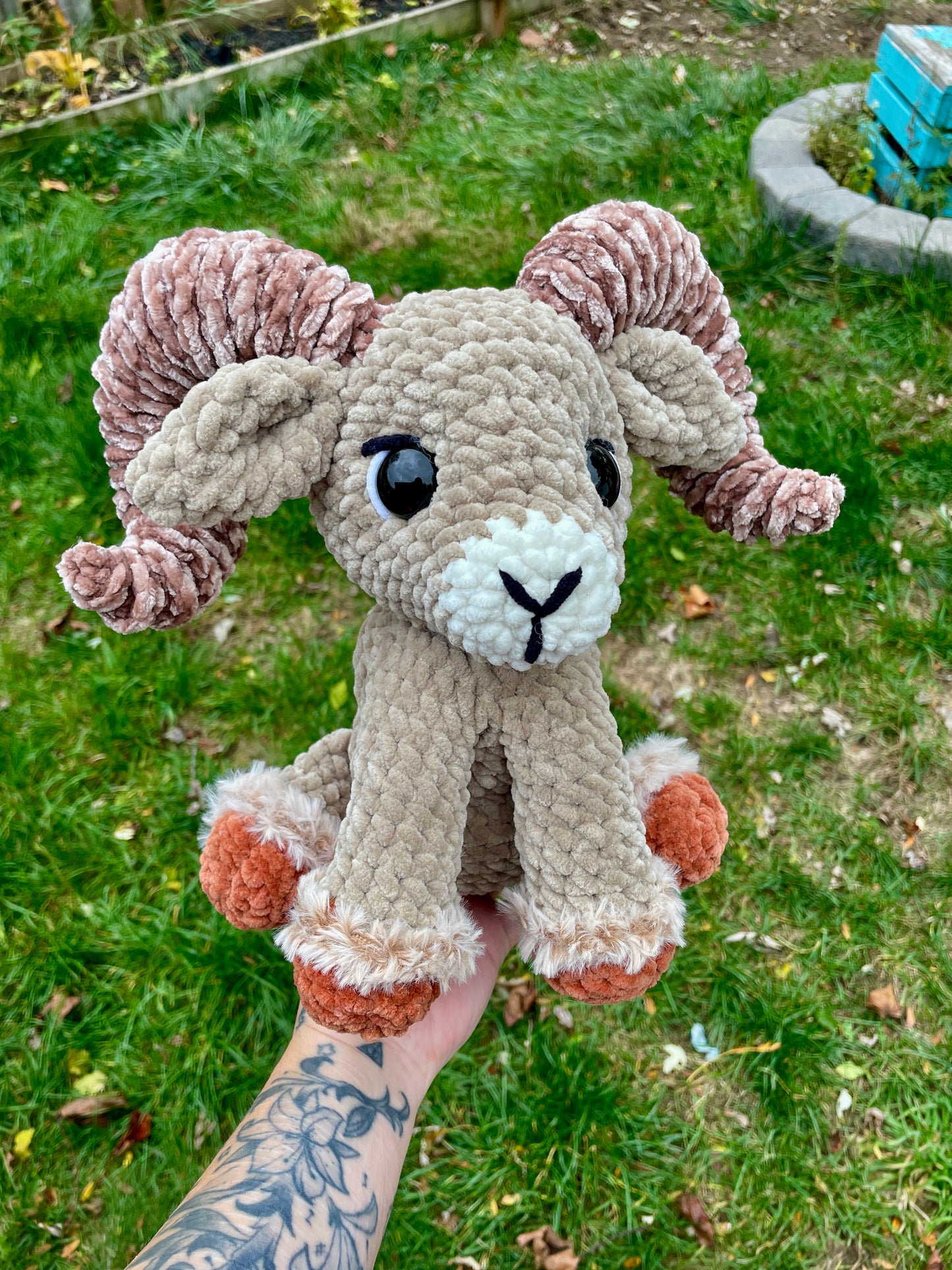 DIGITAL PDF | 2in1 Sitting & Standing Ram Bundle Crochet Amigurumi Pattern