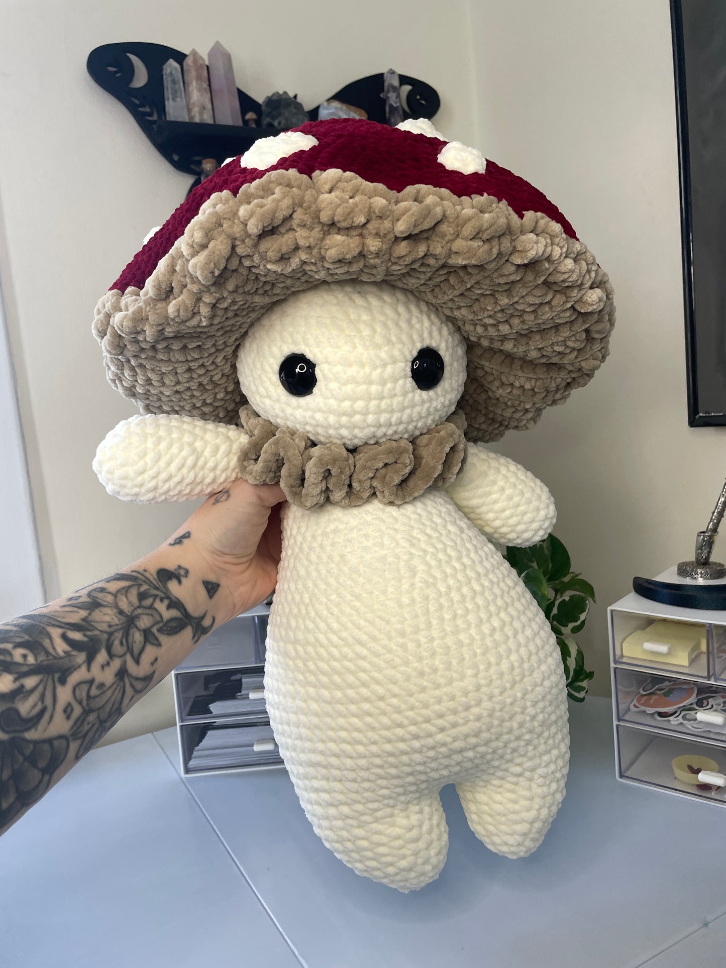 Jumbo Mushroom Baby Amigurumi