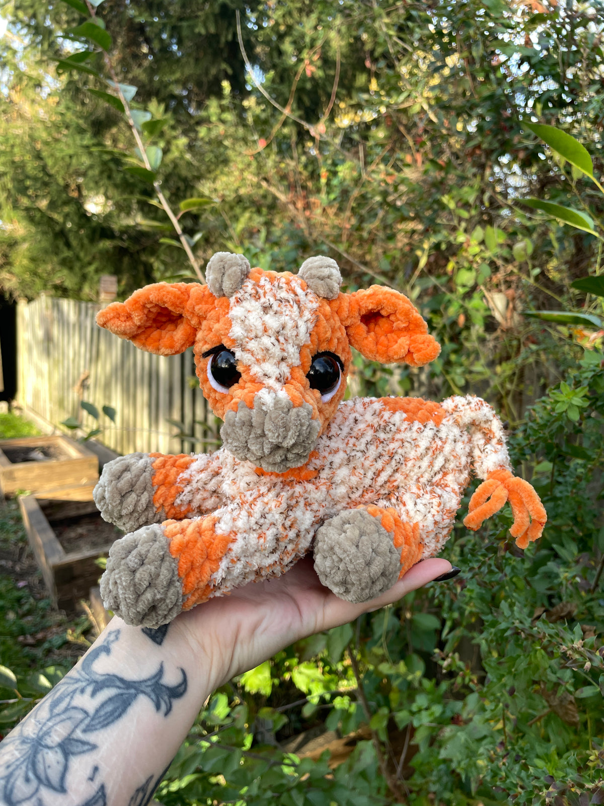 Pumpkin Pie Baby Cow Amigurumi