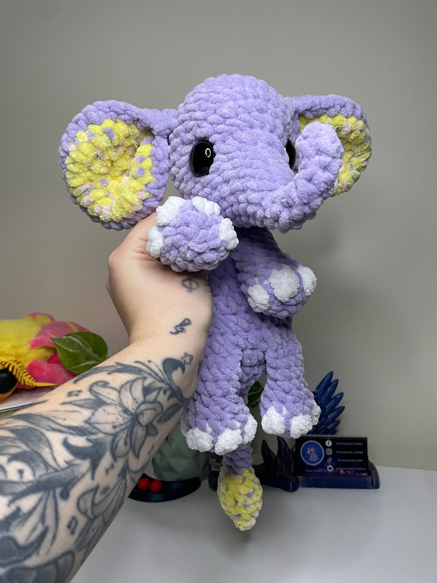 Elephant Snuggler Amigurumi