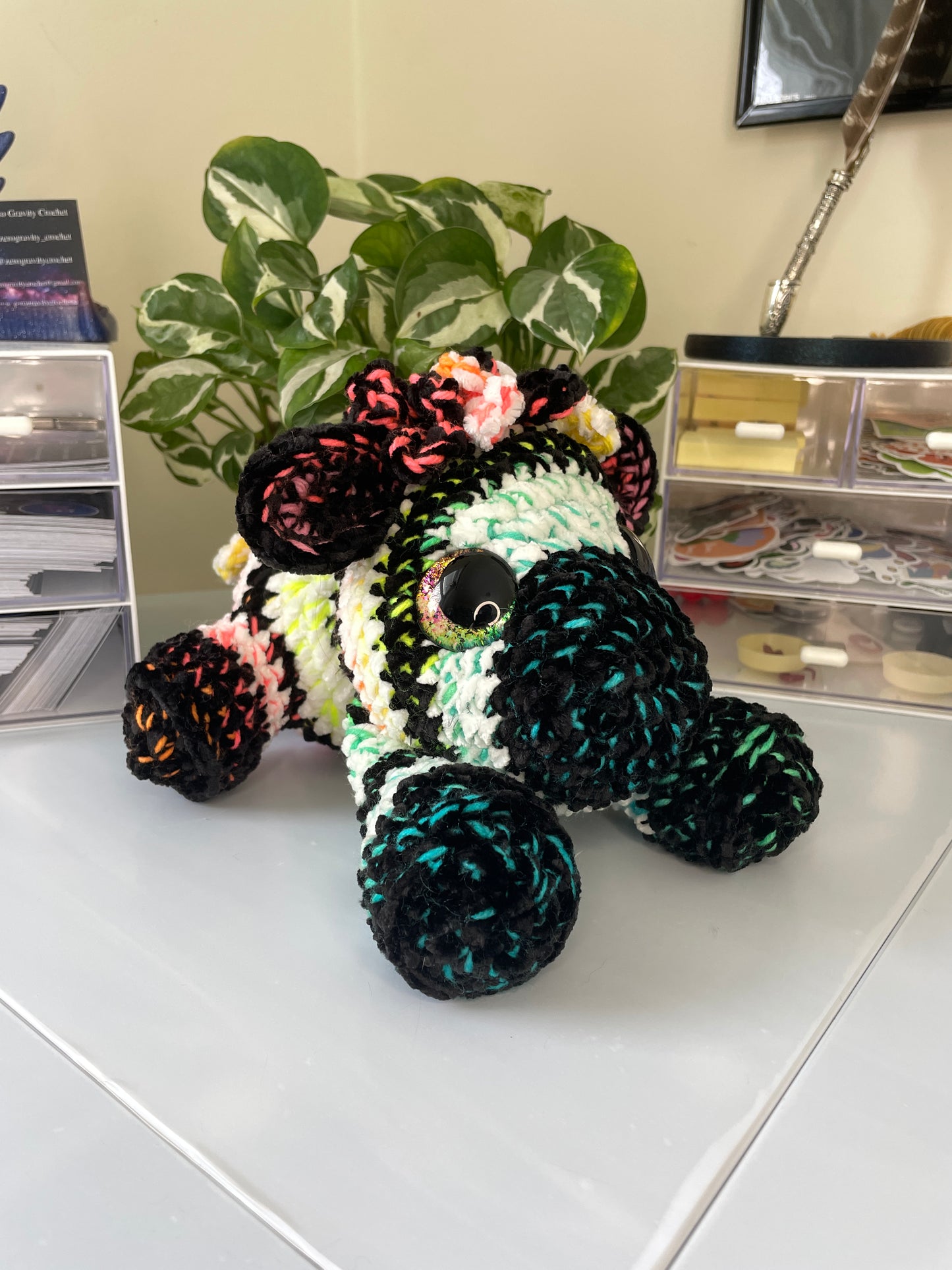 Rainbow Zebra Amigurumi
