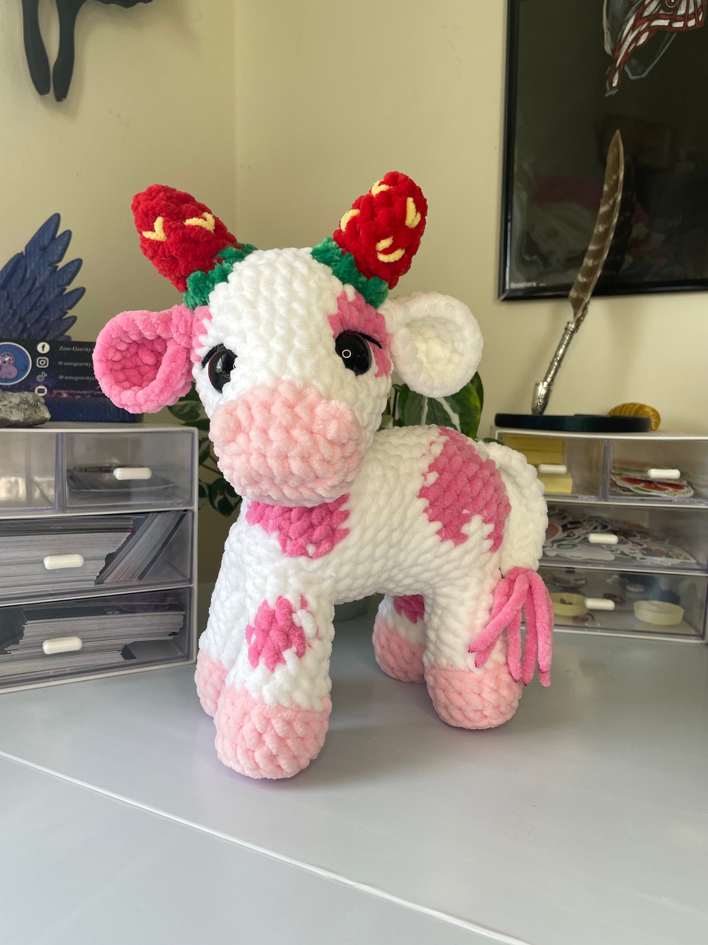 Strawberry Cow Amigurumi