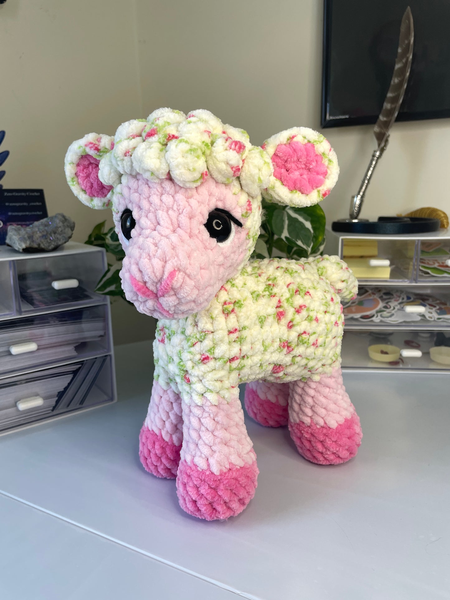 DIGITAL PDF | 2in1 Sitting & Standing Lamb Sheep Crochet Amigurumi Pattern