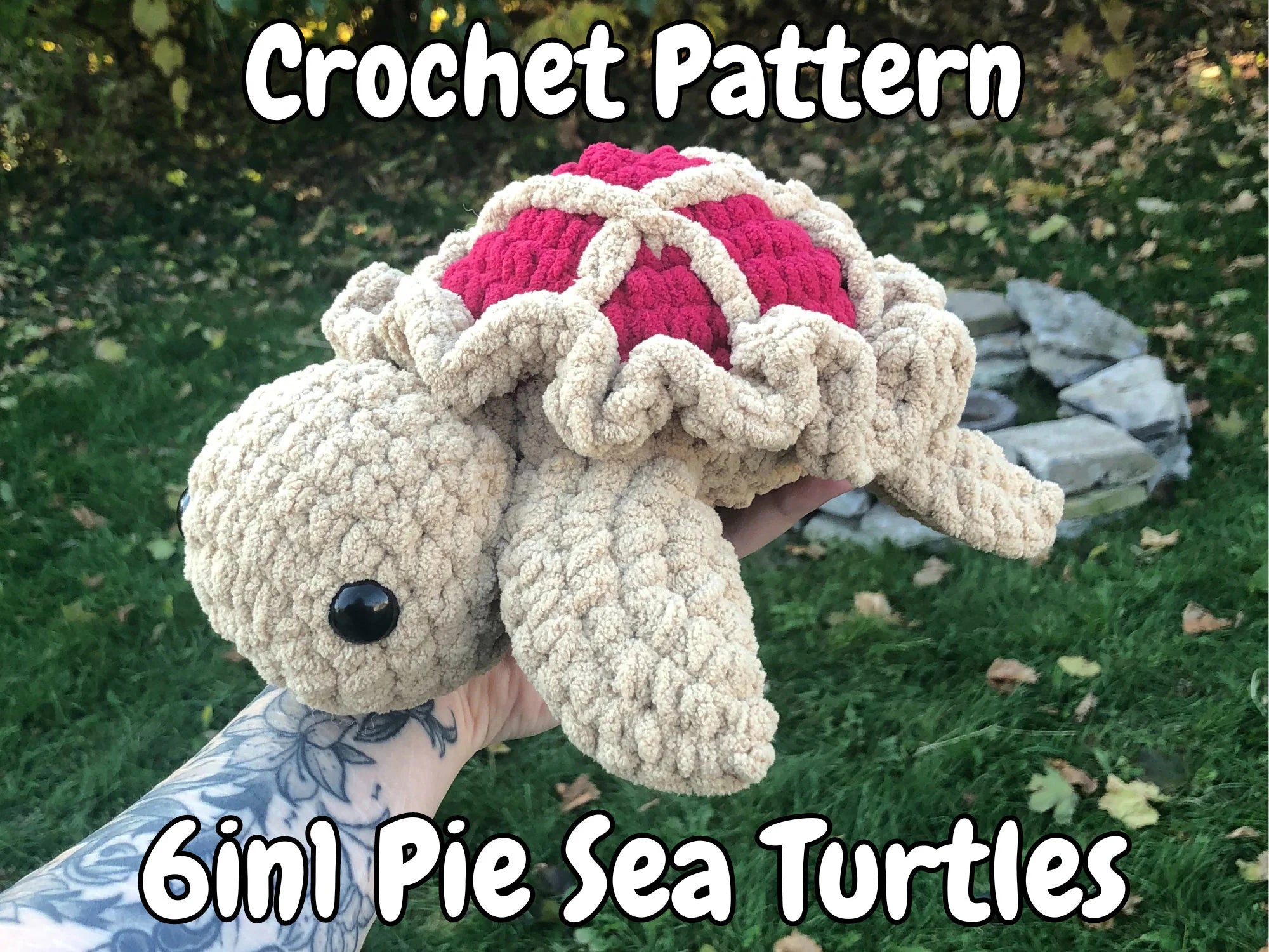 DIGITAL PDF | 6in1 Pie Sea Turtle Crochet Pattern – Zero Gravity