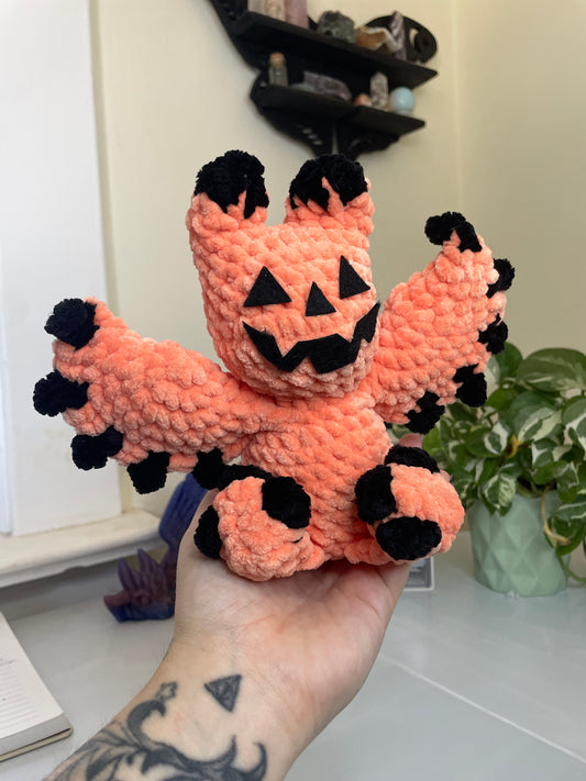 Jack O Lantern Bat Amigurumi