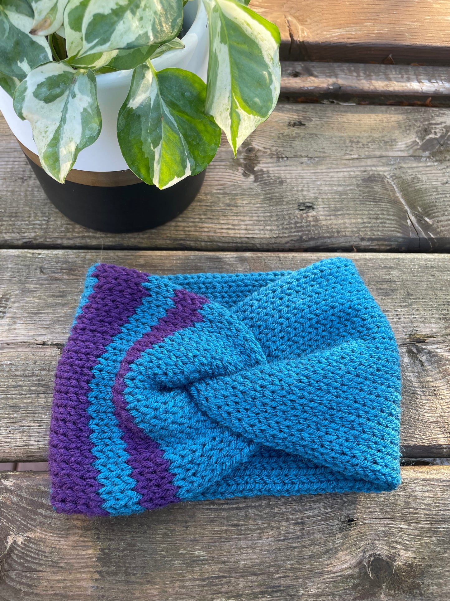 Teal&Purple Woman’s Earwarmer