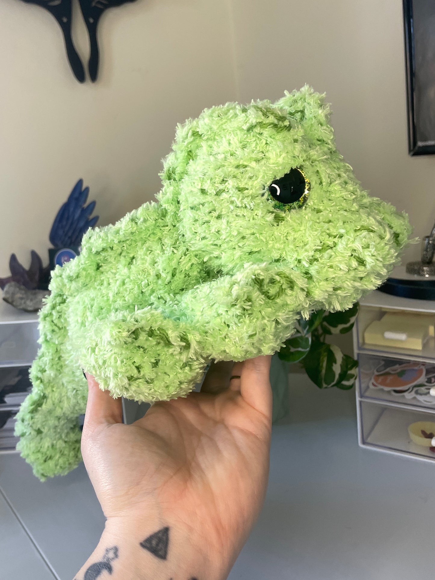 Fluffy Crocodile Amigurumi