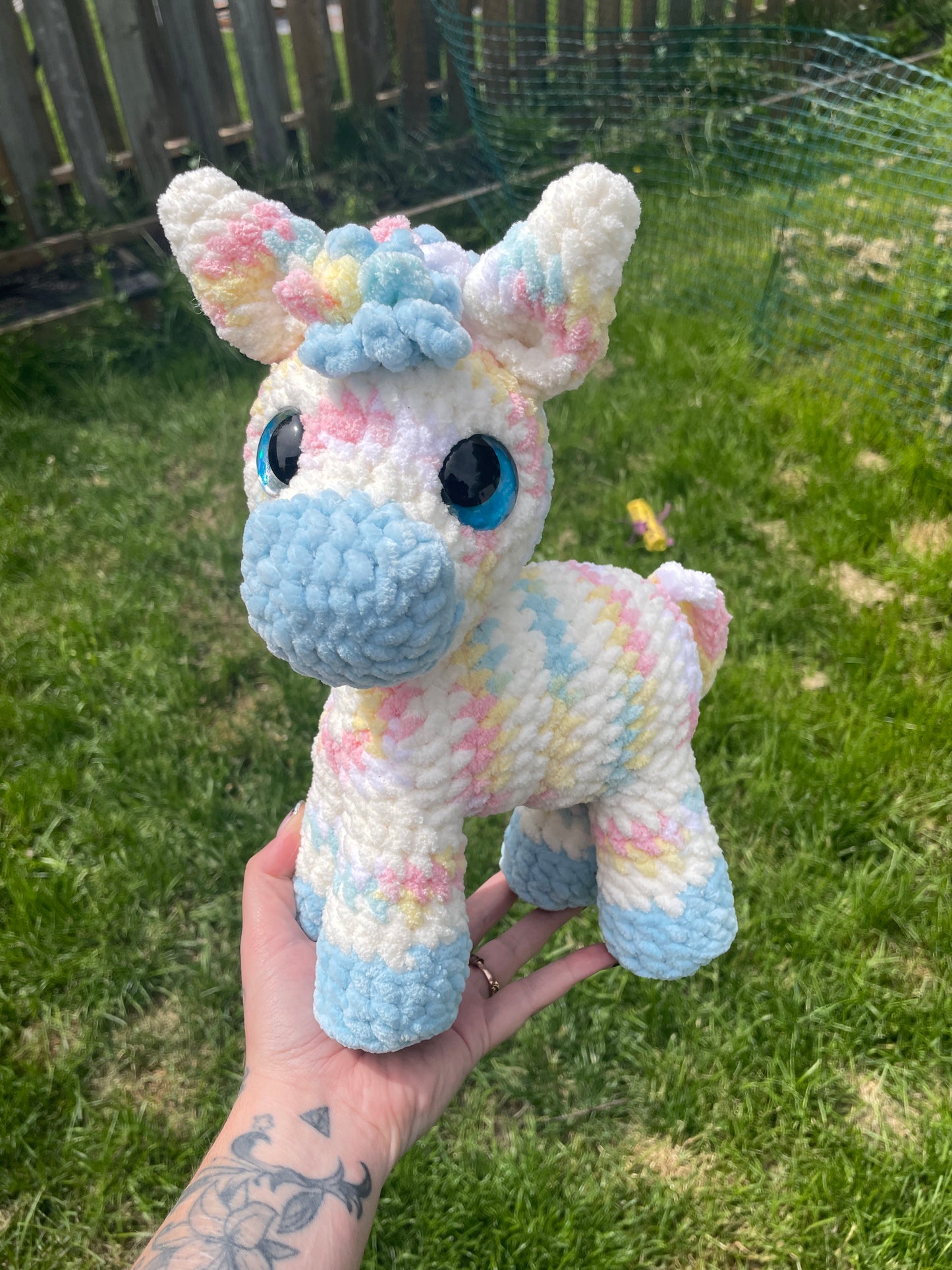 Birthday Cake Zebra Amigurumi