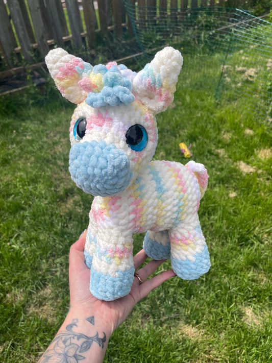 Birthday Cake Zebra Amigurumi