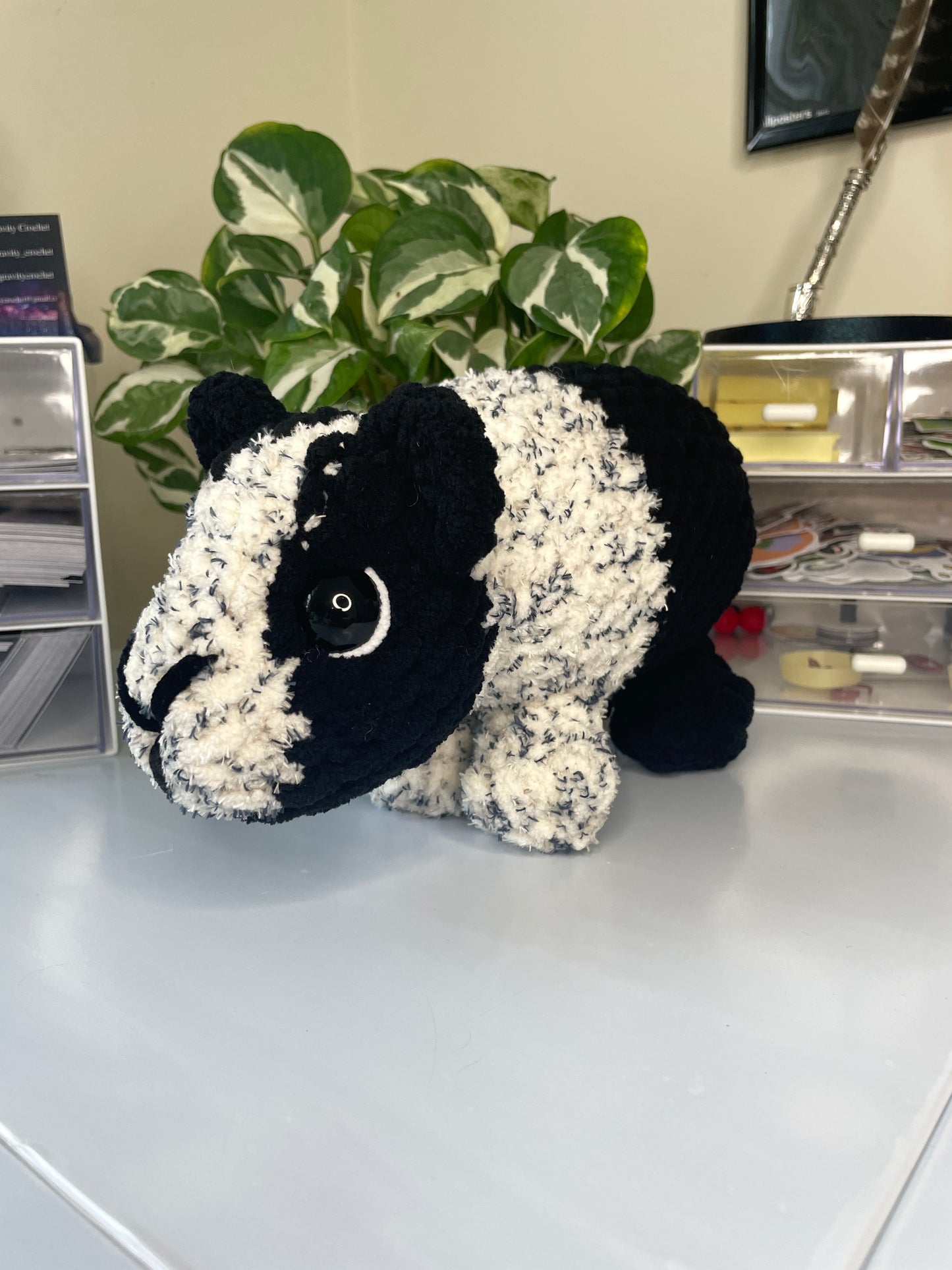 Cookies n Cream Guinea Pig Amigurumi