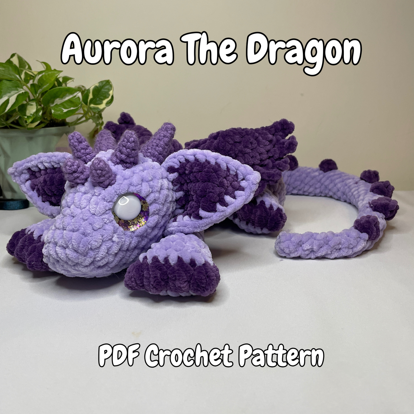 DIGITAL PDF | Aurora The Dragon Crochet Amigurumi Pattern