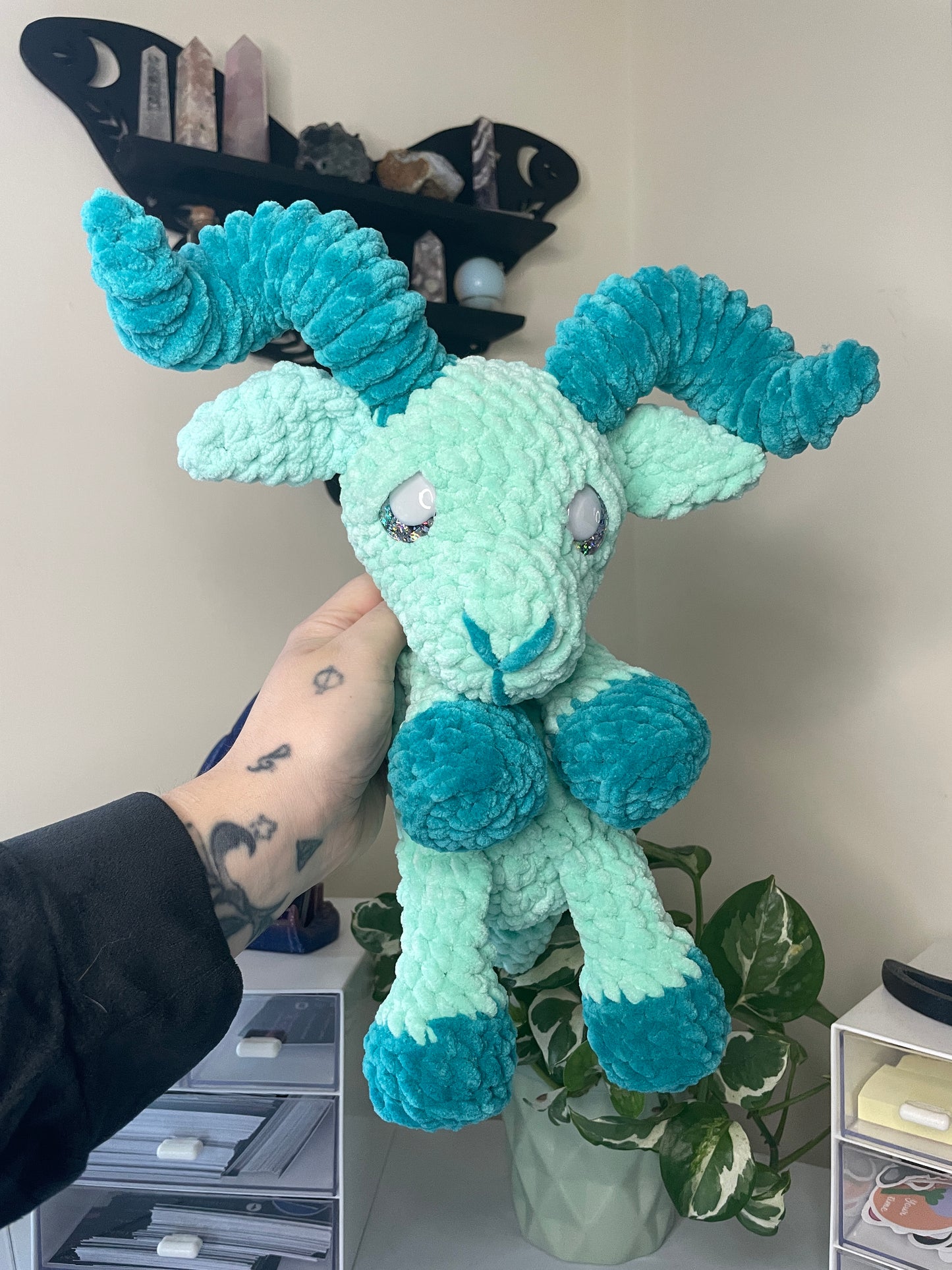 DIGITAL PDF | 2in1 Ram & Lamb Snuggler Crochet Amigurumi Pattern