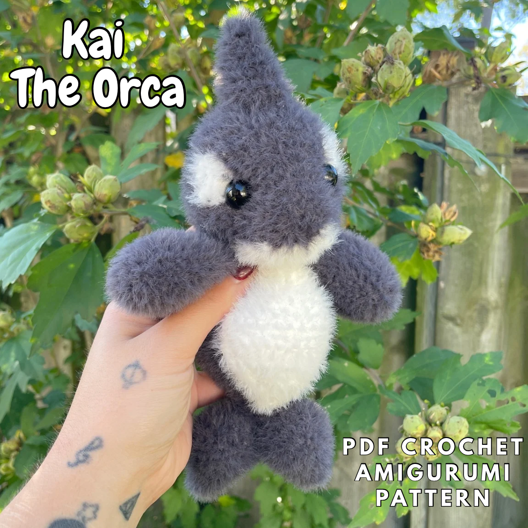 DIGITAL PDF | Kai The Orca Crochet Amigurumi Pattern