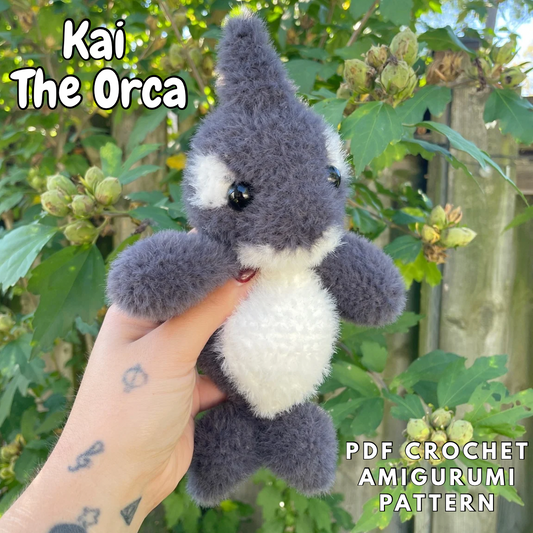 DIGITAL PDF | Kai The Orca Crochet Amigurumi Pattern