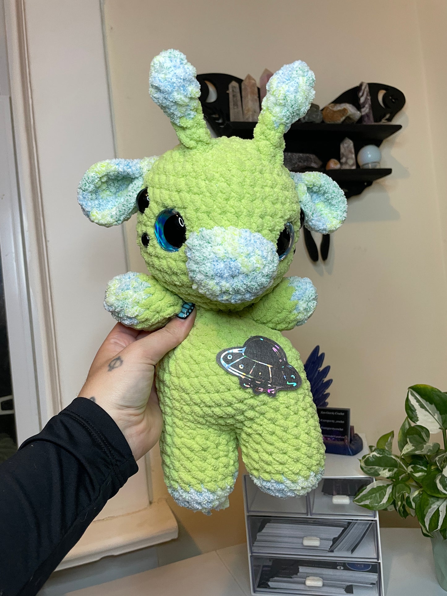 DIGITAL PDF | Alien Cow Crochet Amigurumi Pattern, Low Sew, Beginner Friendly