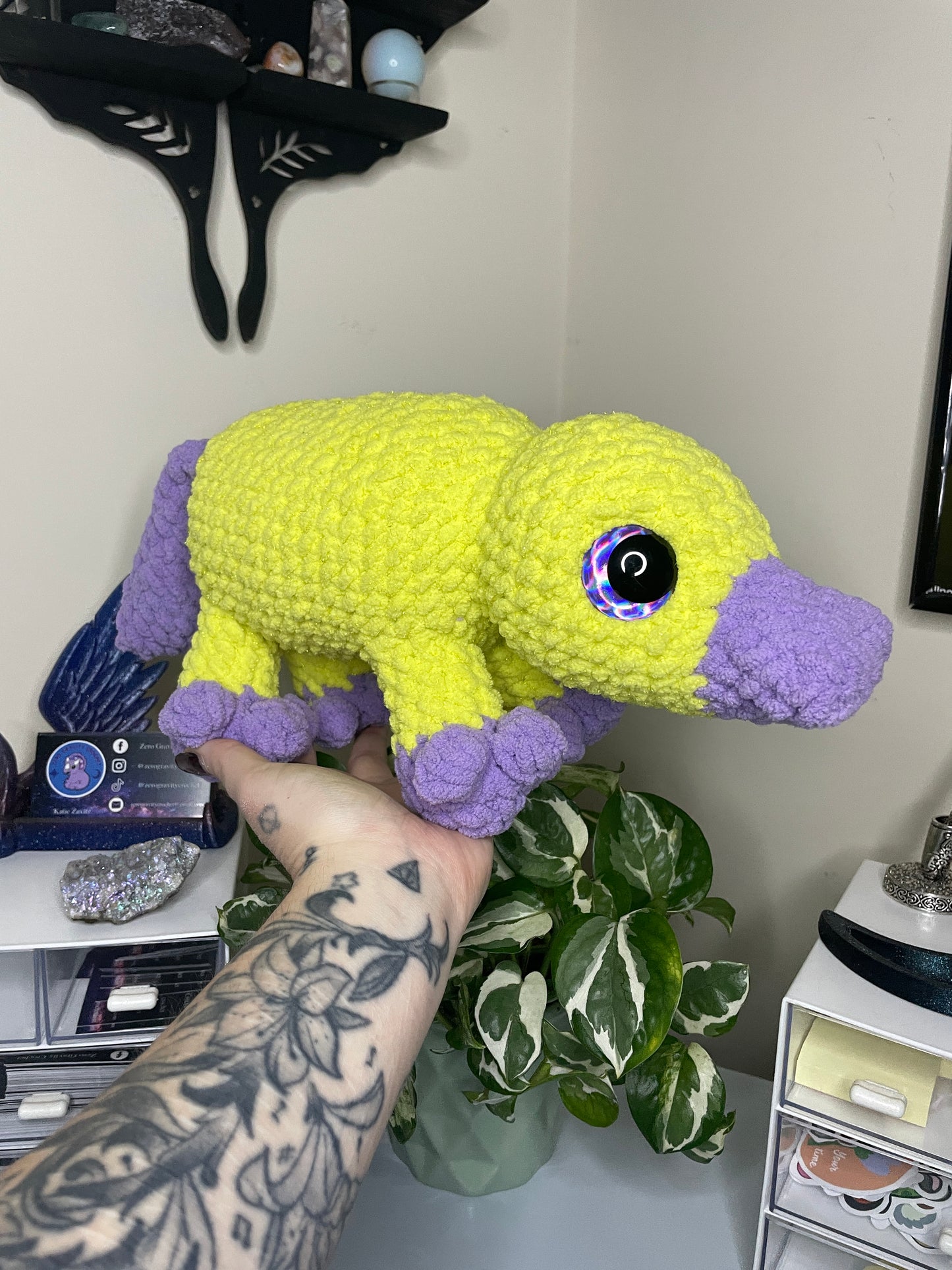 DIGITAL PDF | No Sew Standing Platypus Crochet Amigurumi Pattern