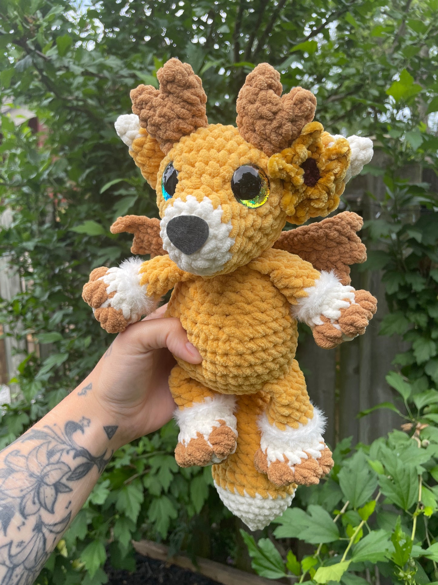 DIGITAL PDF | Briar The Fox Dragon Crochet Amigurumi Pattern