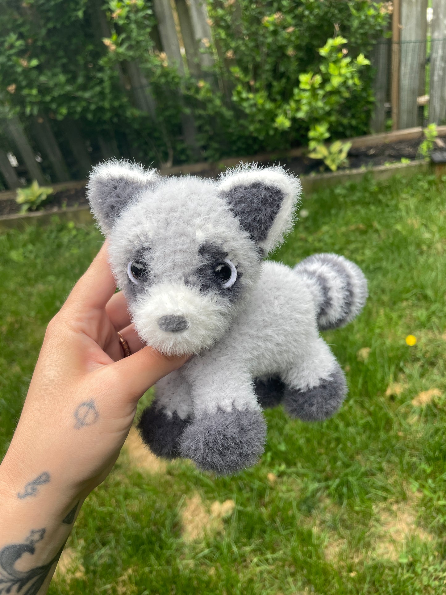 DIGITAL PDF | 2in1 Low Sew Standing Raccoon & Red Panda Crochet Amigurumi Pattern