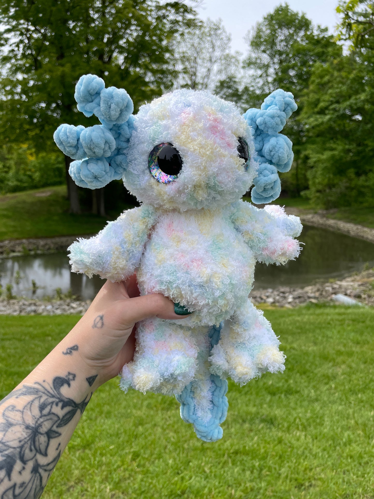 DIGITAL PDF | Pebbles The Axolotl Crochet Amigurumi Pattern