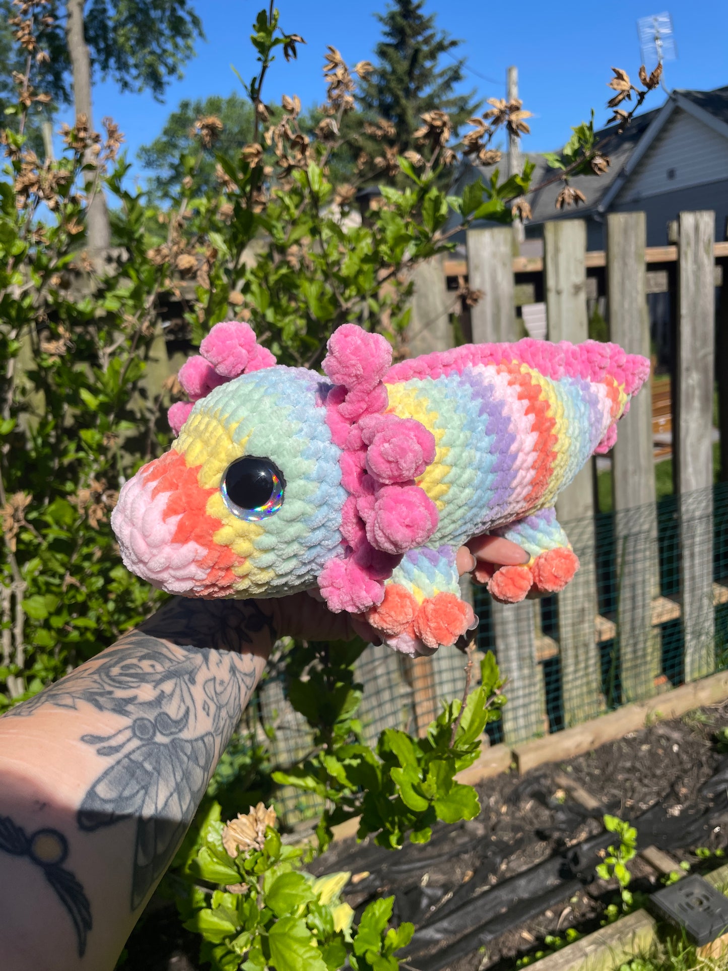 DIGITAL PDF | No Sew Standing Axolotl Crochet Amigurumi Pattern