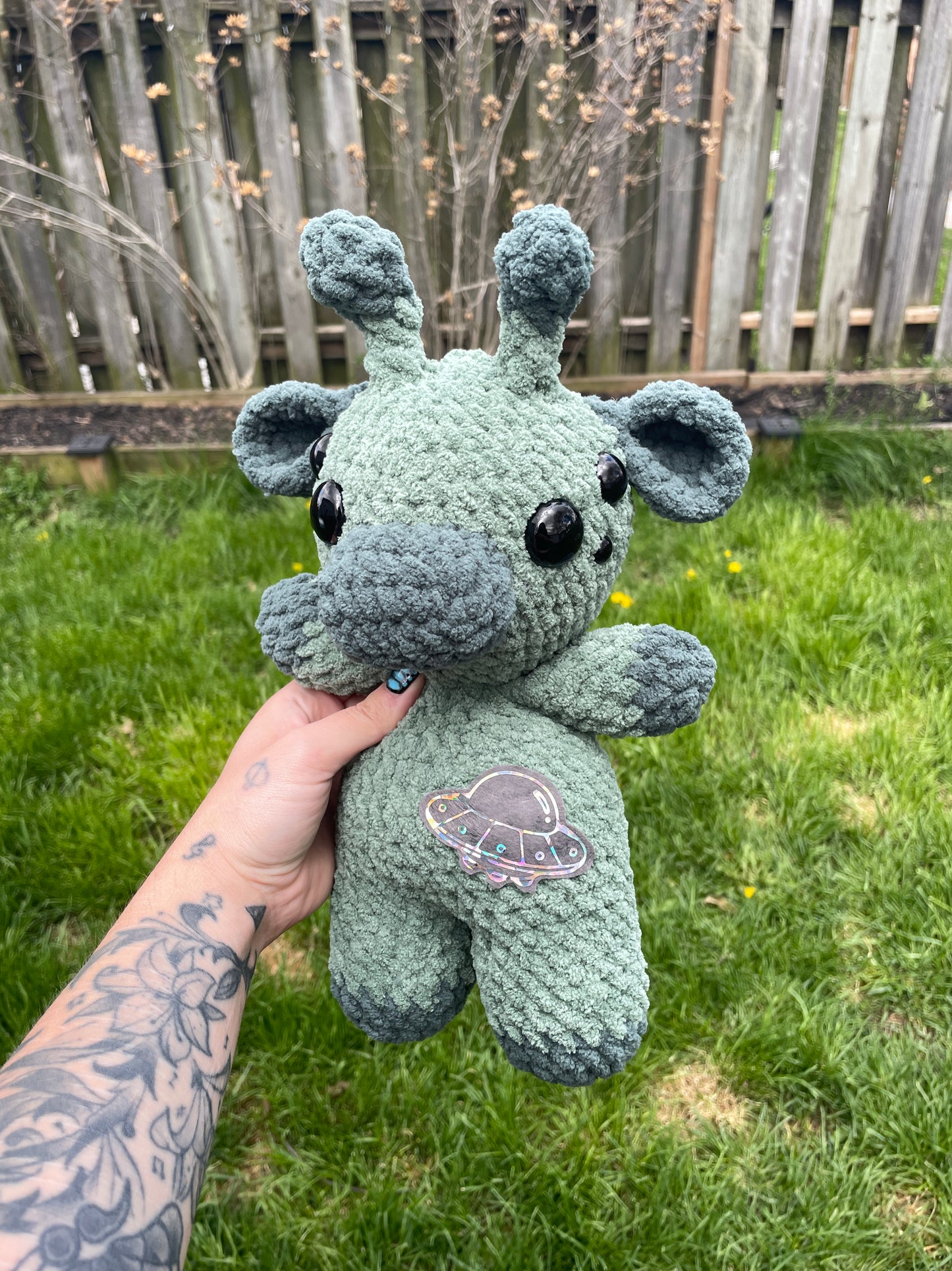 DIGITAL PDF | Alien Cow Crochet Amigurumi Pattern, Low Sew, Beginner Friendly