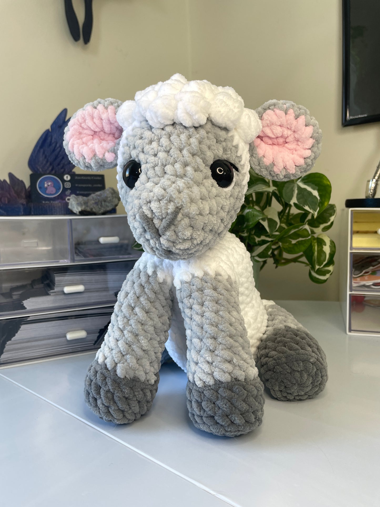DIGITAL PDF | 2in1 Sitting & Standing Lamb Sheep Crochet Amigurumi Pattern