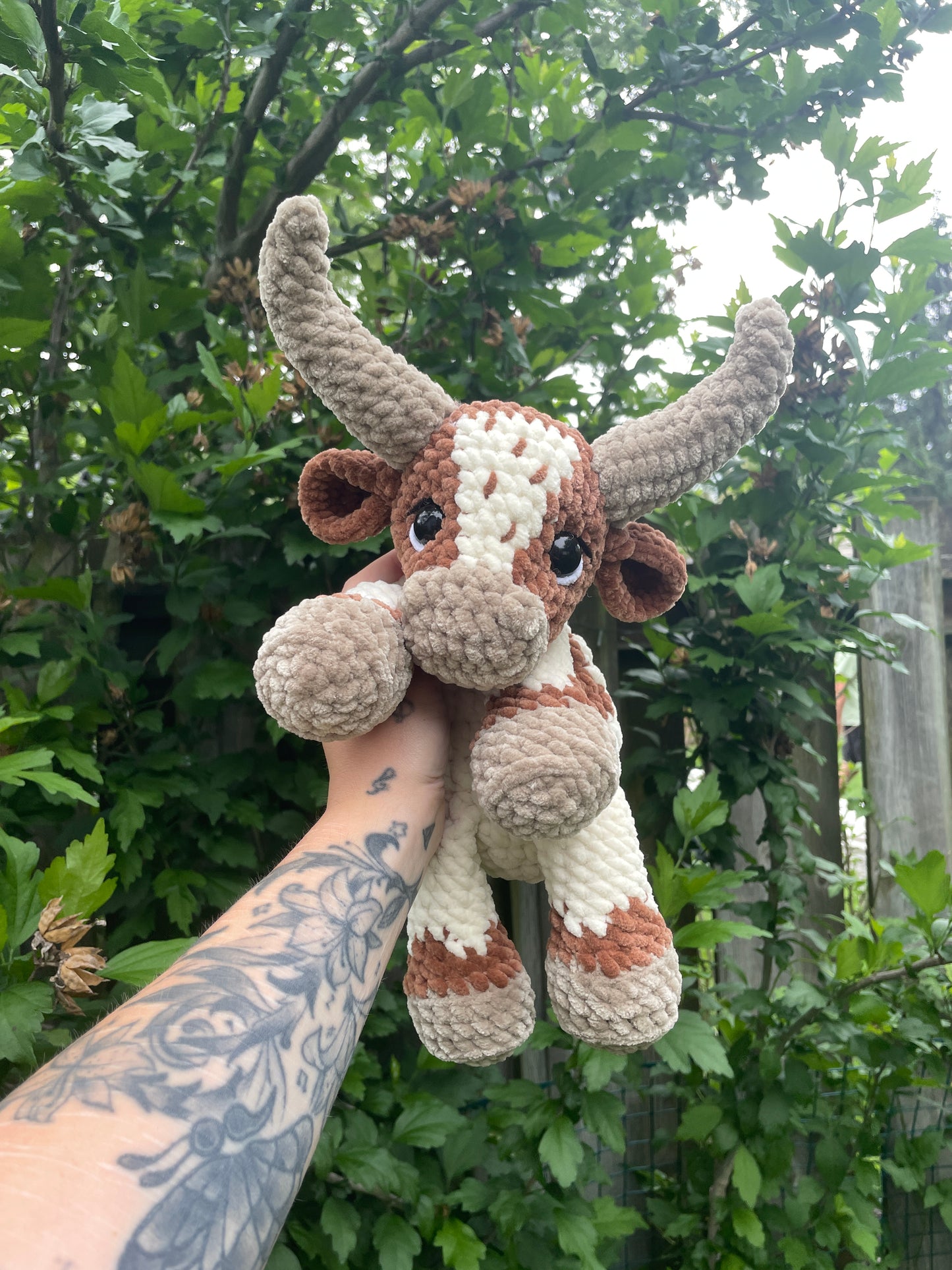 Longhorn Snuggler Amigurumi