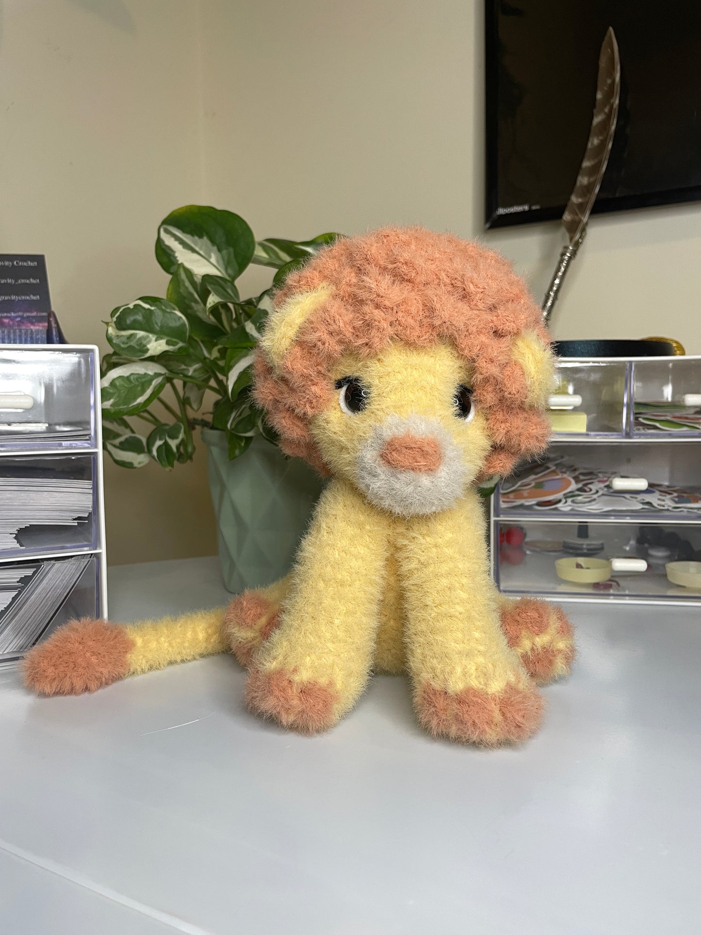 DIGITAL PDF | 2in1 Sitting & Standing Lions Crochet Amigurumi Pattern