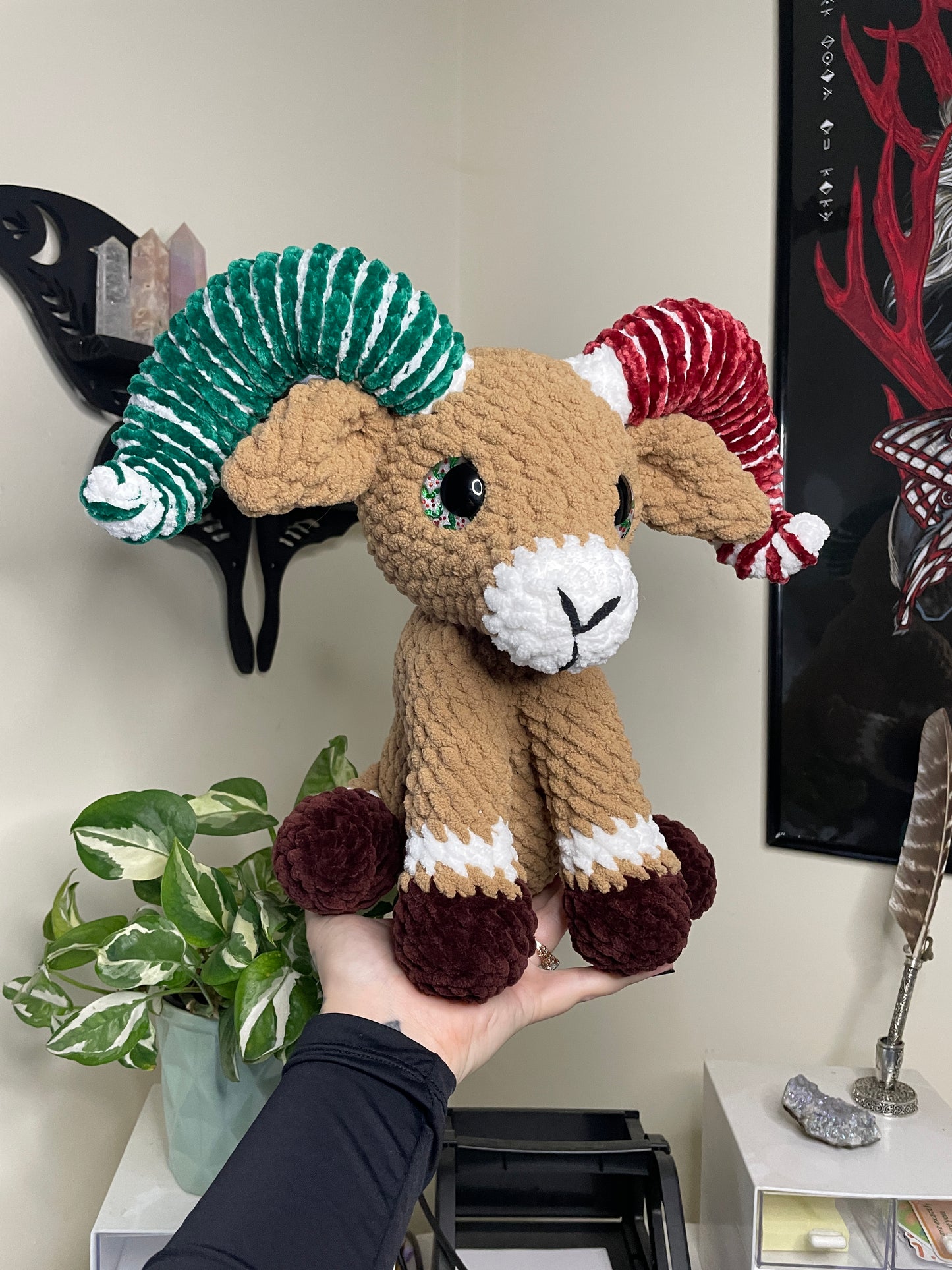 DIGITAL PDF | 2in1 Sitting & Standing Ram Bundle Crochet Amigurumi Pattern