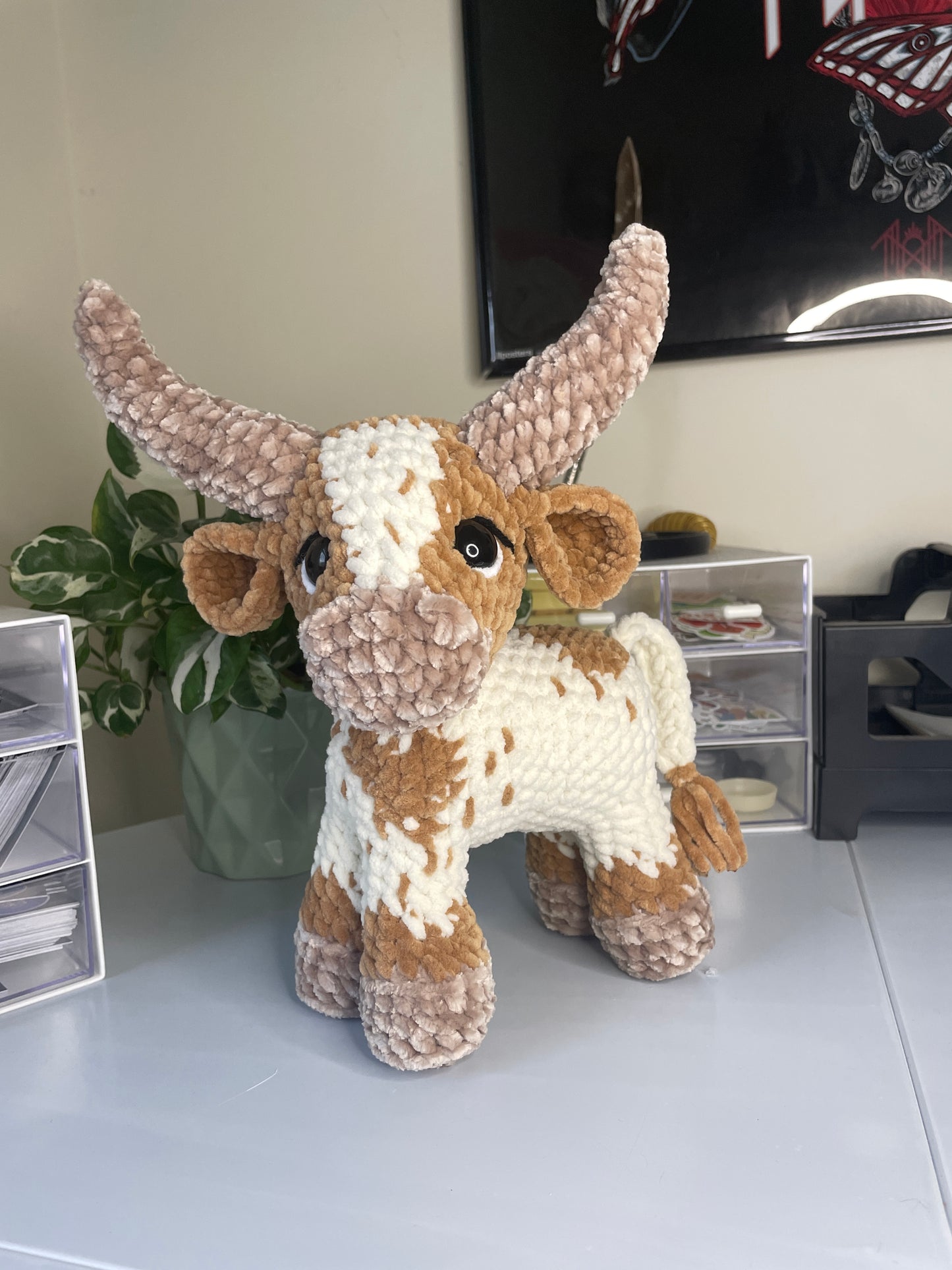 Longhorn Cow Amigurumi