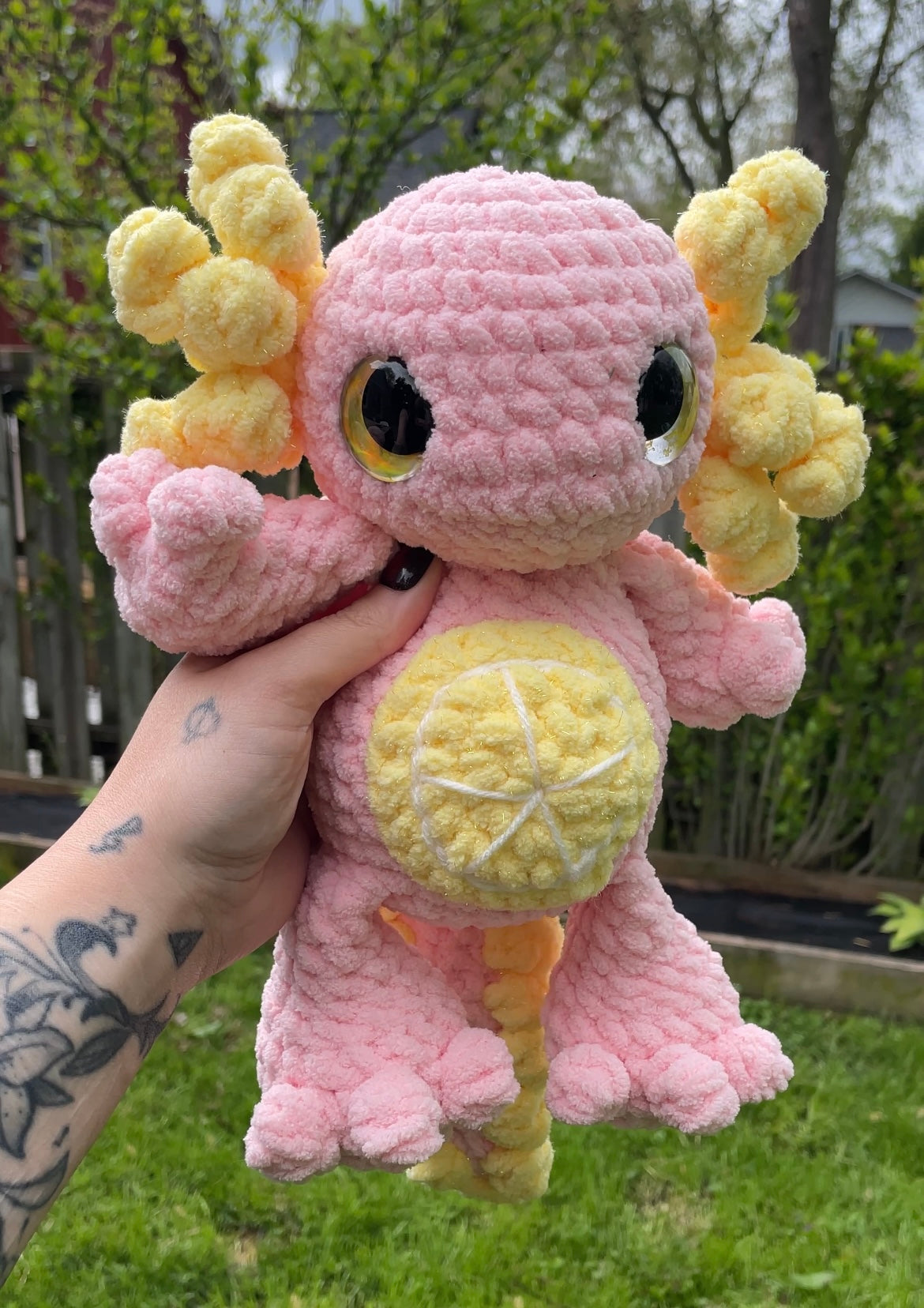 DIGITAL PDF | Pebbles The Axolotl Crochet Amigurumi Pattern