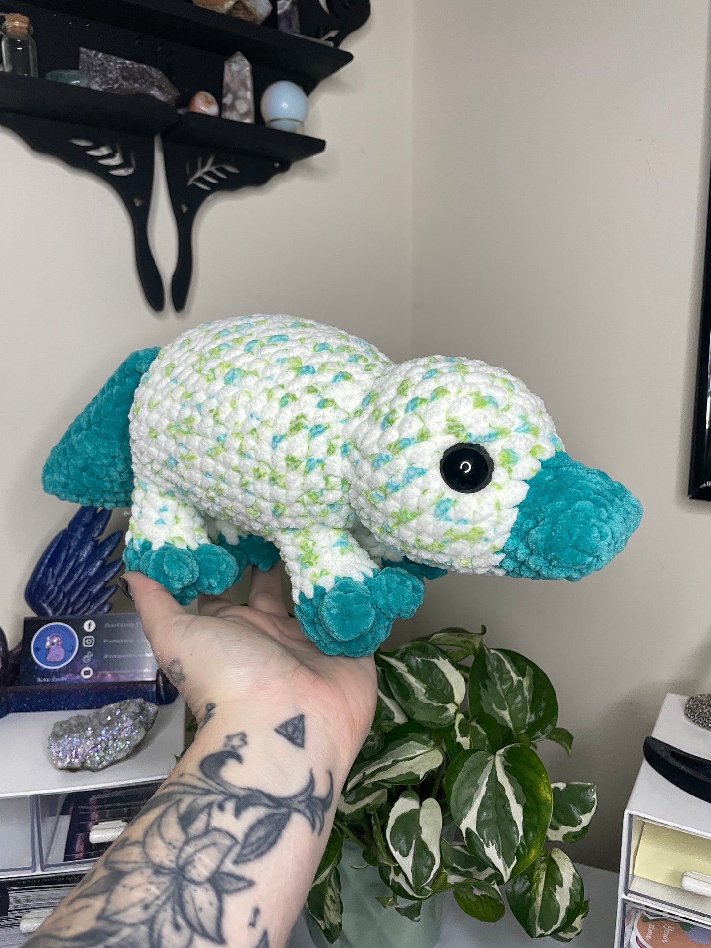 DIGITAL PDF | No Sew Standing Platypus Crochet Amigurumi Pattern