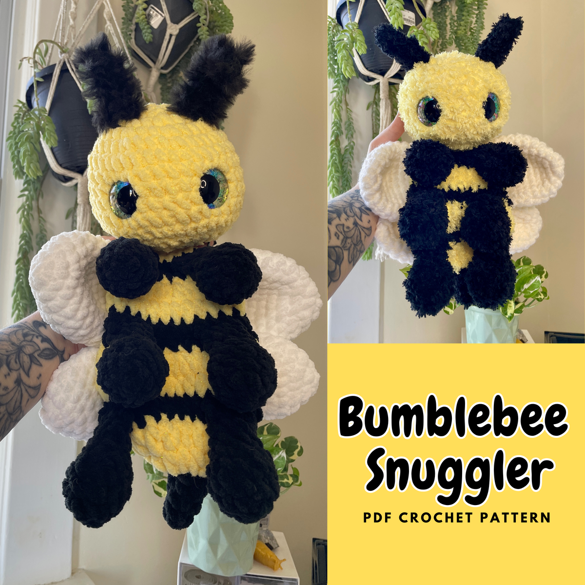DIGITAL PDF | Bumblebee Snuggler Crochet Amigurumi Pattern – Zero ...