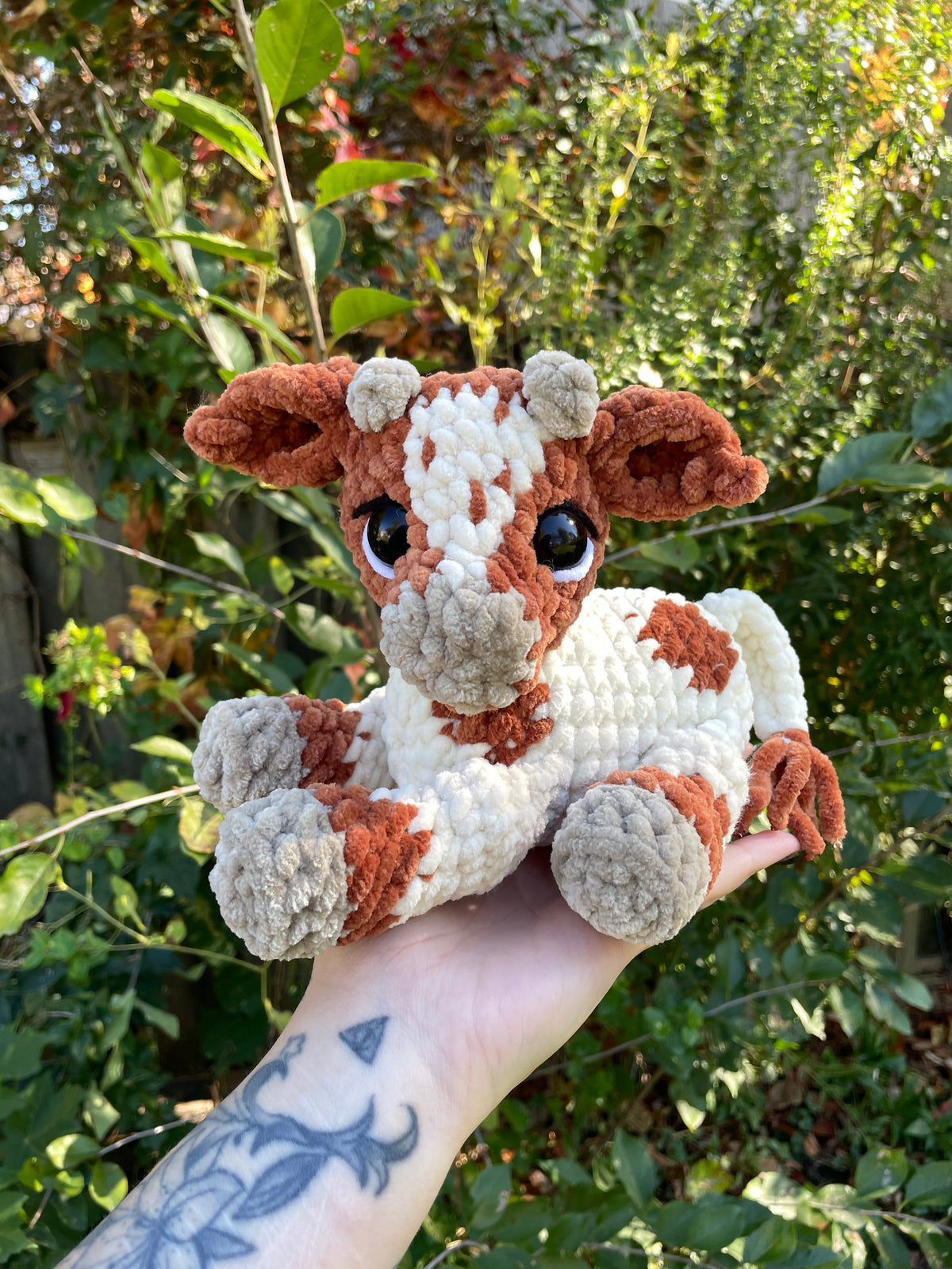 Baby Longhorn Cow Amigurumi