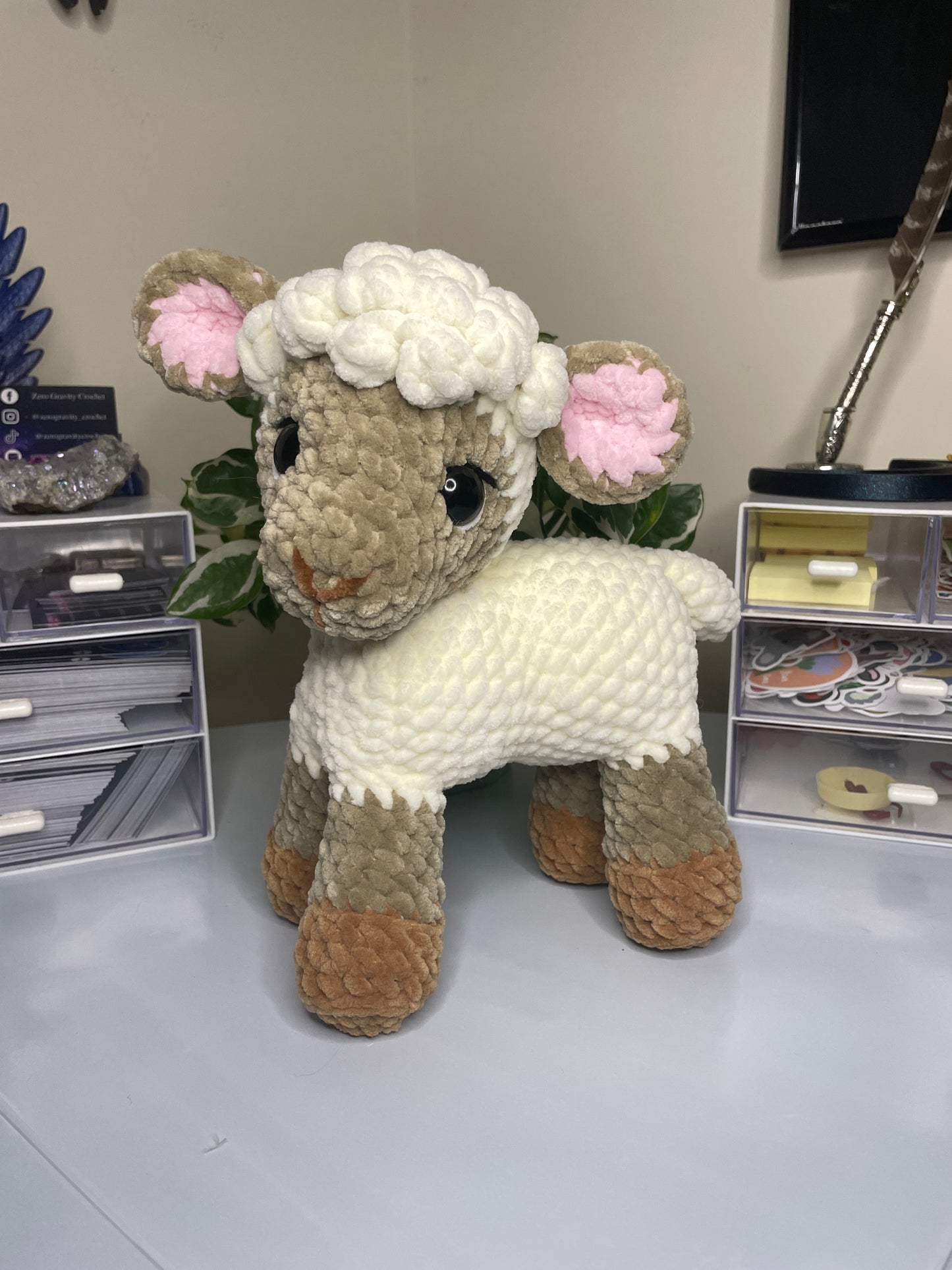 DIGITAL PDF | 2in1 Sitting & Standing Lamb Sheep Crochet Amigurumi Pattern