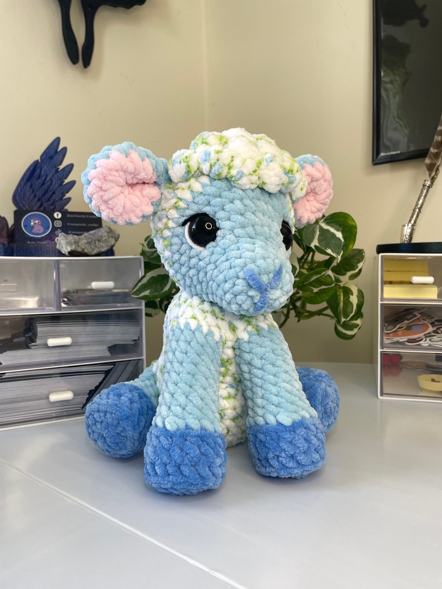 DIGITAL PDF | 2in1 Sitting & Standing Lamb Sheep Crochet Amigurumi Pattern