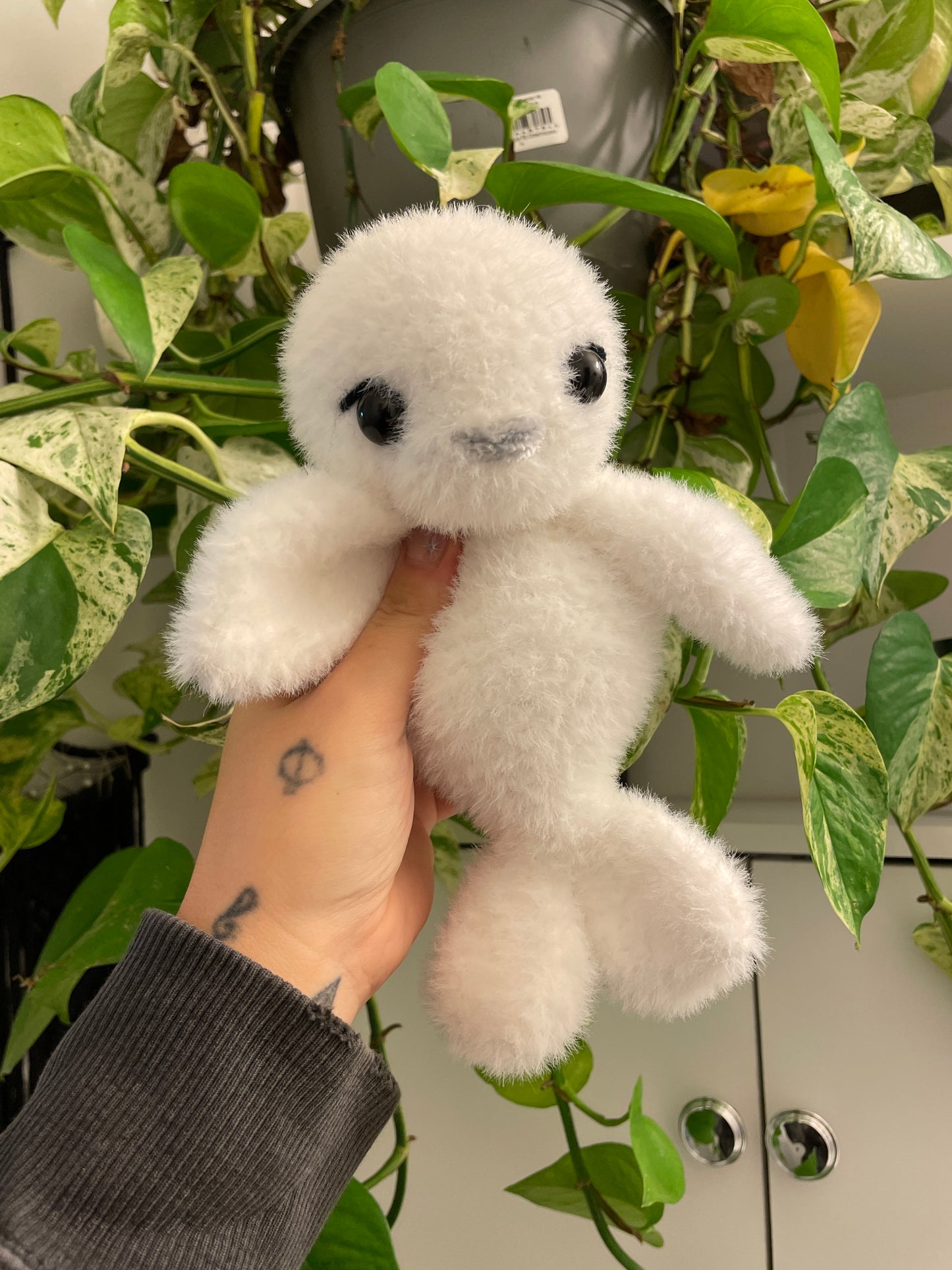 Fluffy Seal Amigurumi