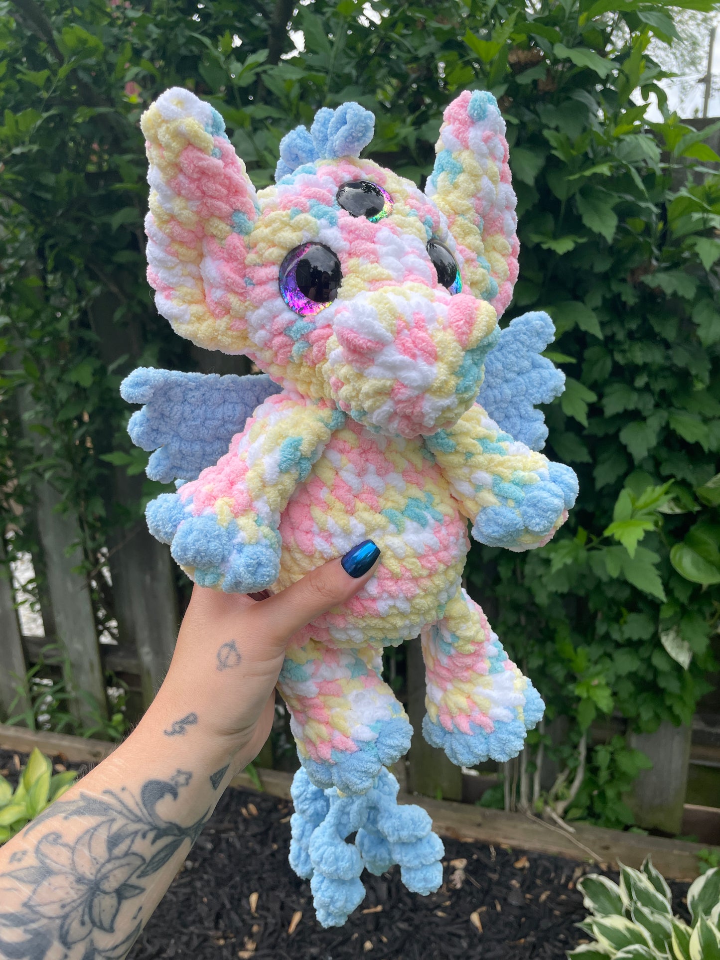 DIGITAL PDF | Sapphire The Dragon Crochet Amigurumi Pattern