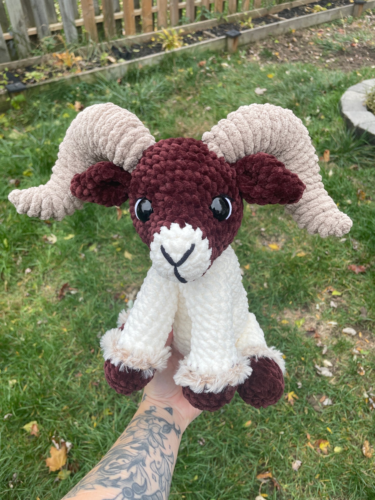 DIGITAL PDF | 2in1 Sitting & Standing Ram Bundle Crochet Amigurumi Pattern