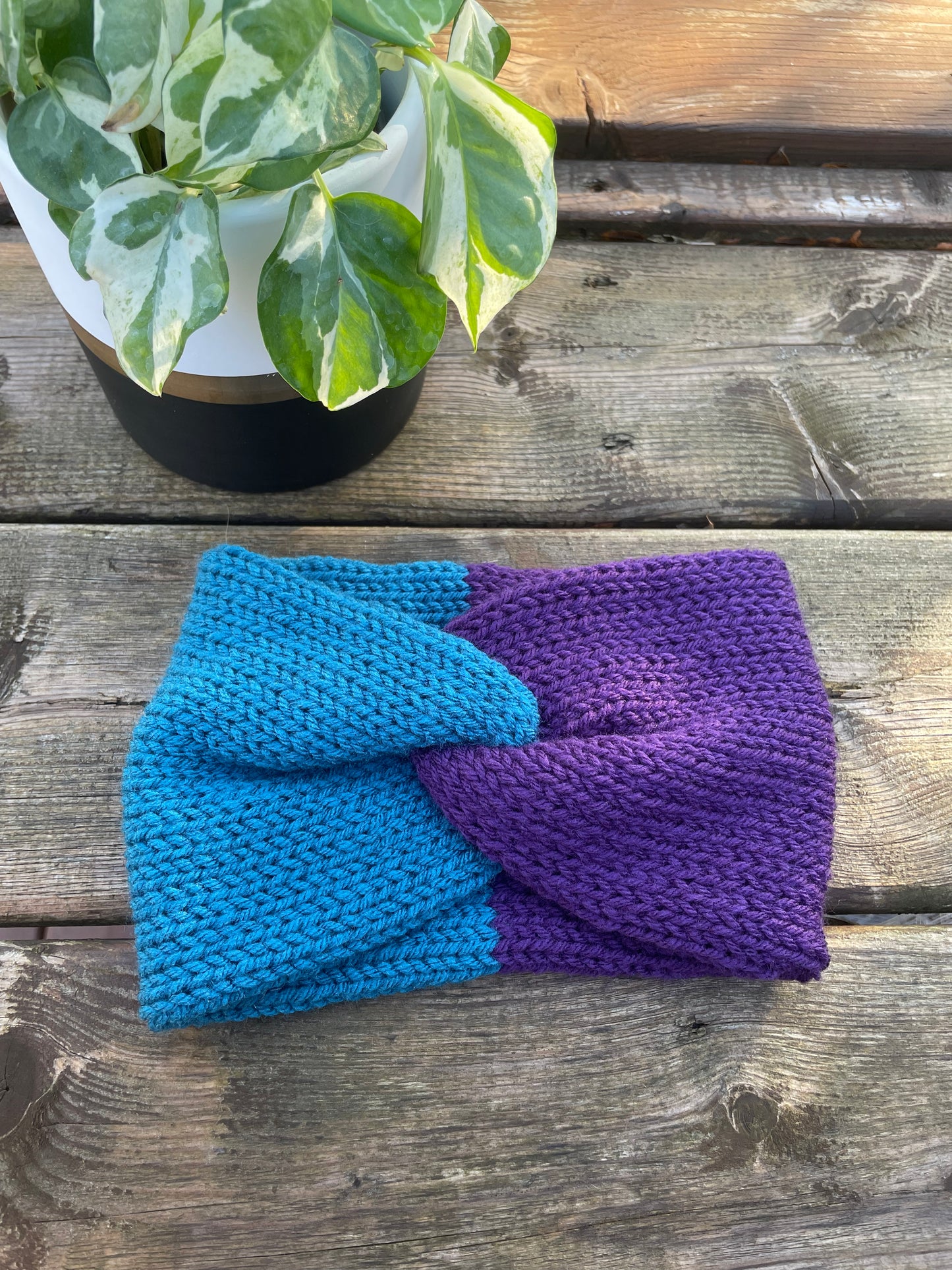 Teal&Purple Woman’s Earwarmer