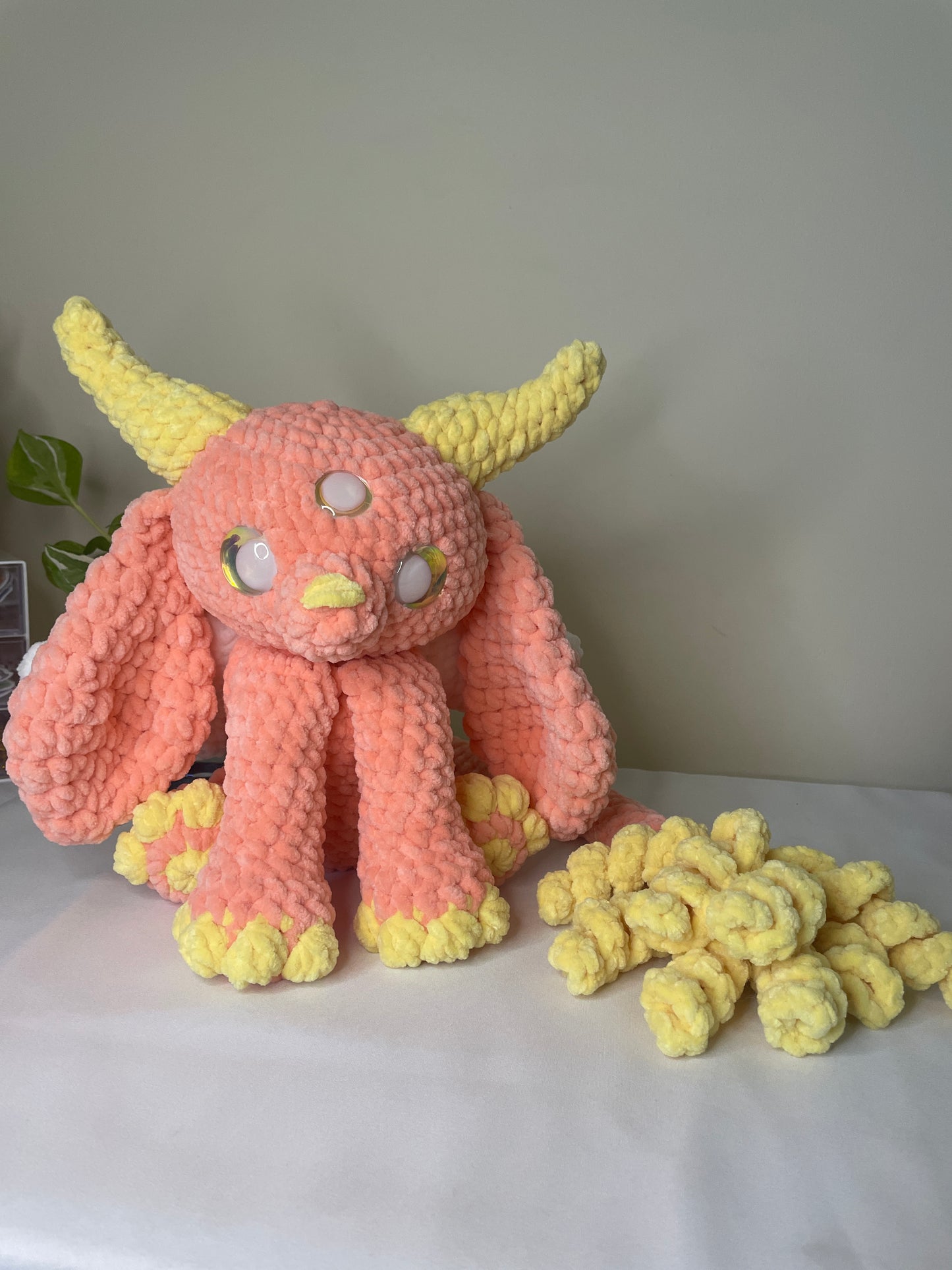 Peach & Yellow Celestial Fairy Amigurumi