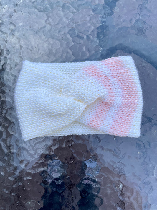 Cream & Pink Woman’s Earwarmer