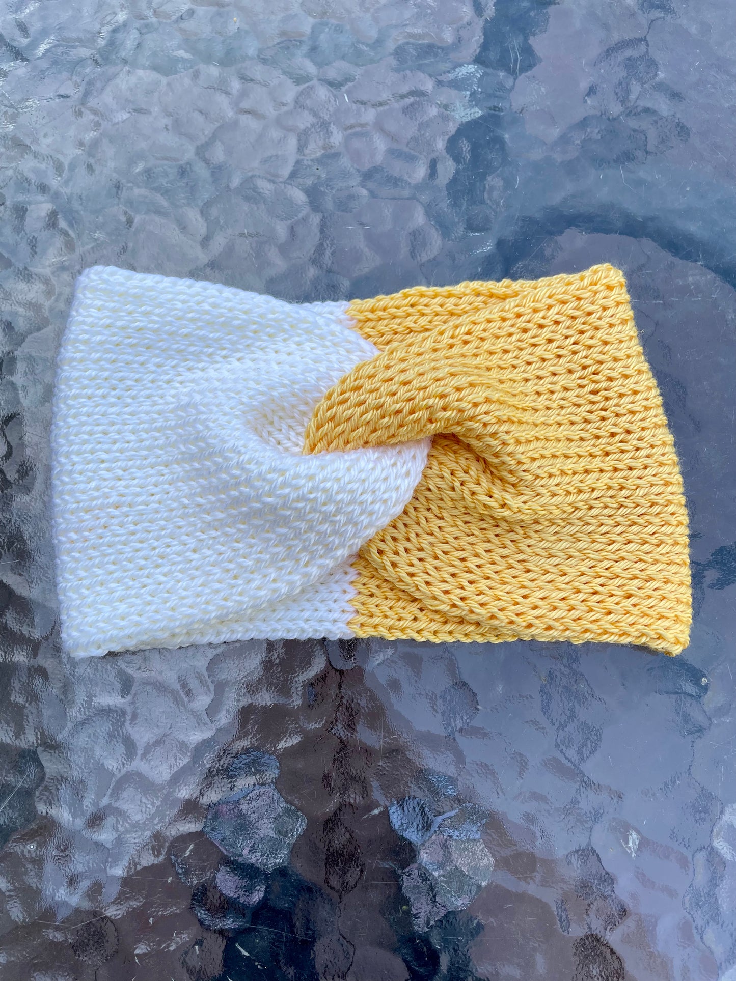 Yellow & Cream Woman’s Earwarmer