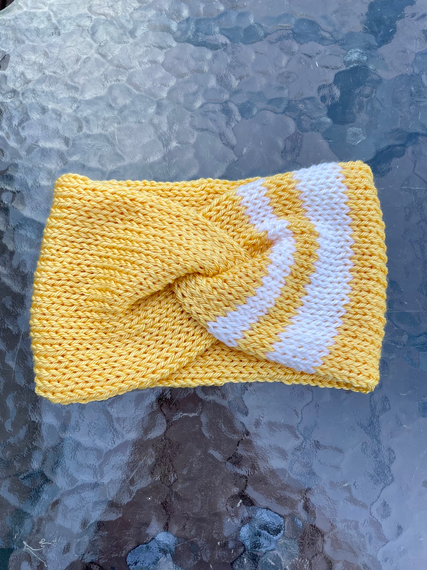 Yellow & Cream Woman’s Earwarmer