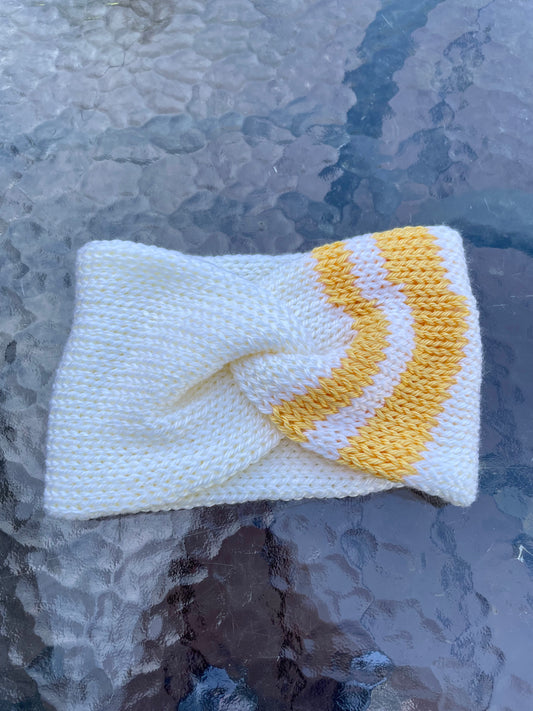 Cream & Yellow Woman’s Earwarmer