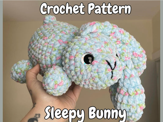 DIGITAL PDF | Sleepy Bunny Crochet Pattern